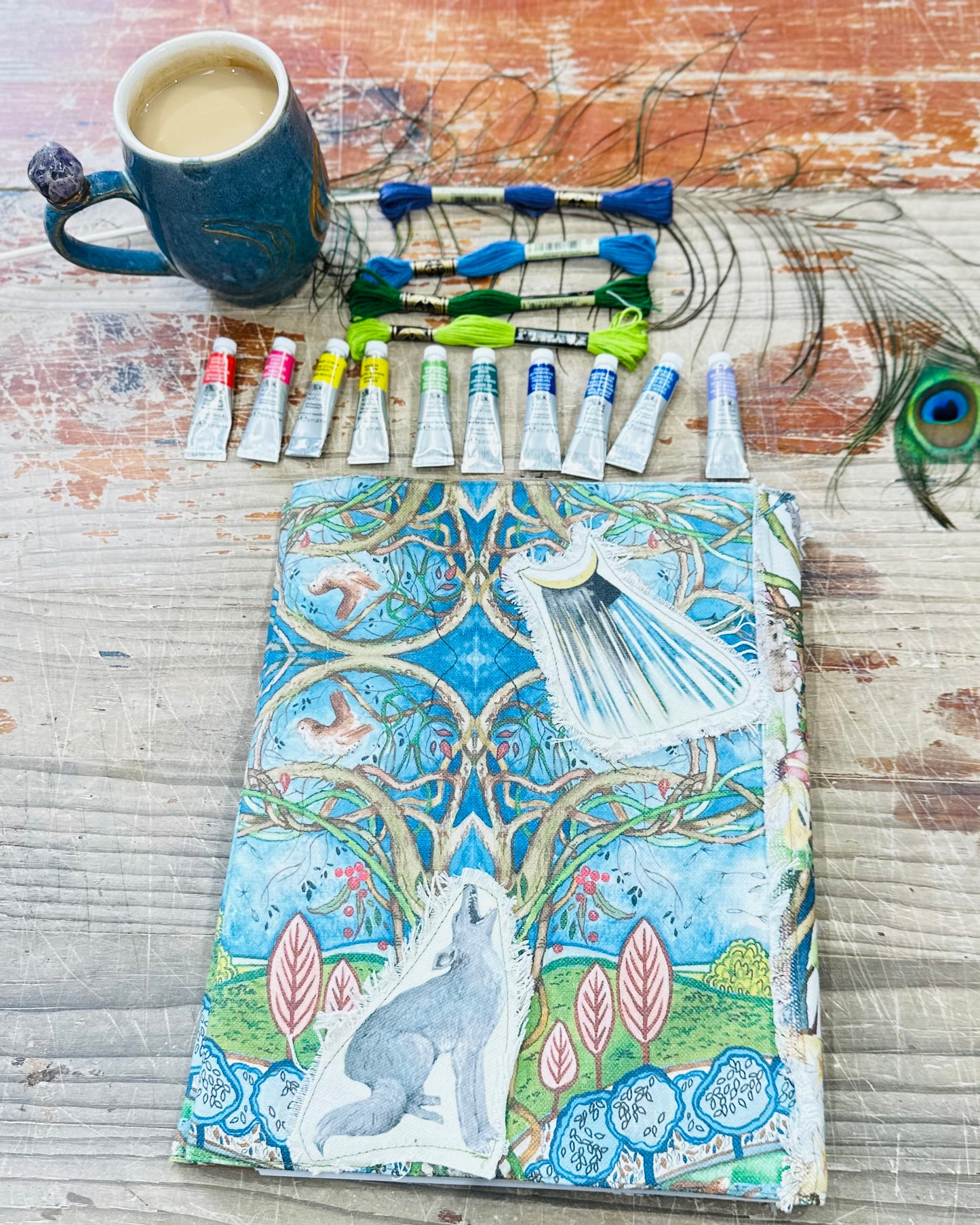 Whispers From The Woods Fabric A4 Dust Jacket