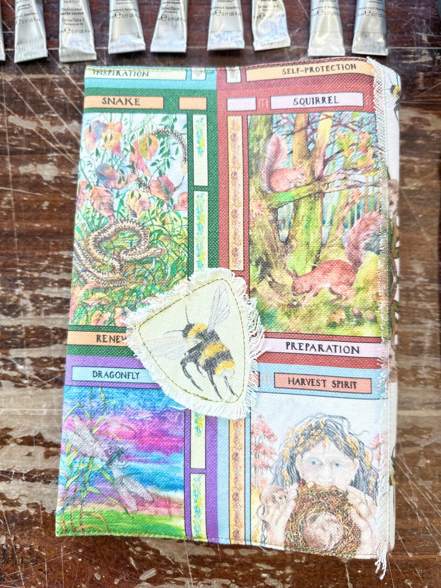 Whispers Oracle with Butterfly Fabric A5 Dust Jacket