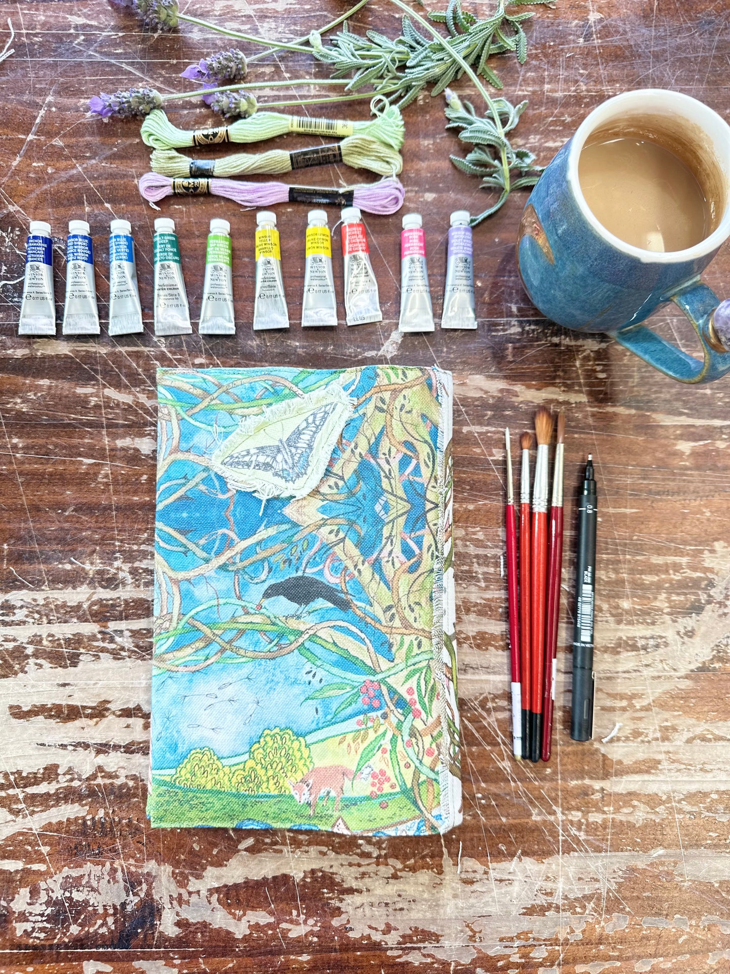 Whispers From The Woods with Eagle Fabric A5 Dust Jacket