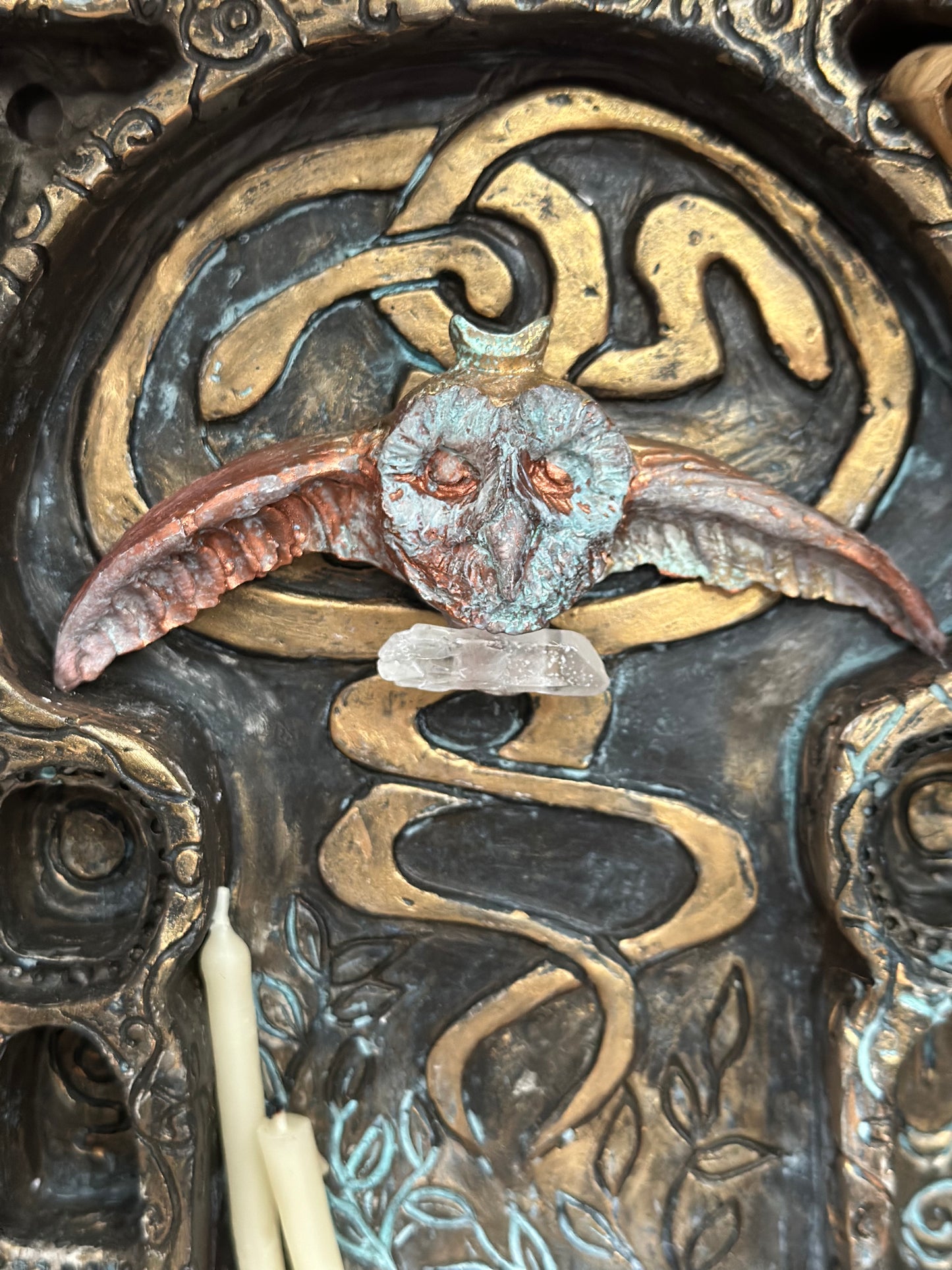 🦉 Flying Owl and Quartz Talisman