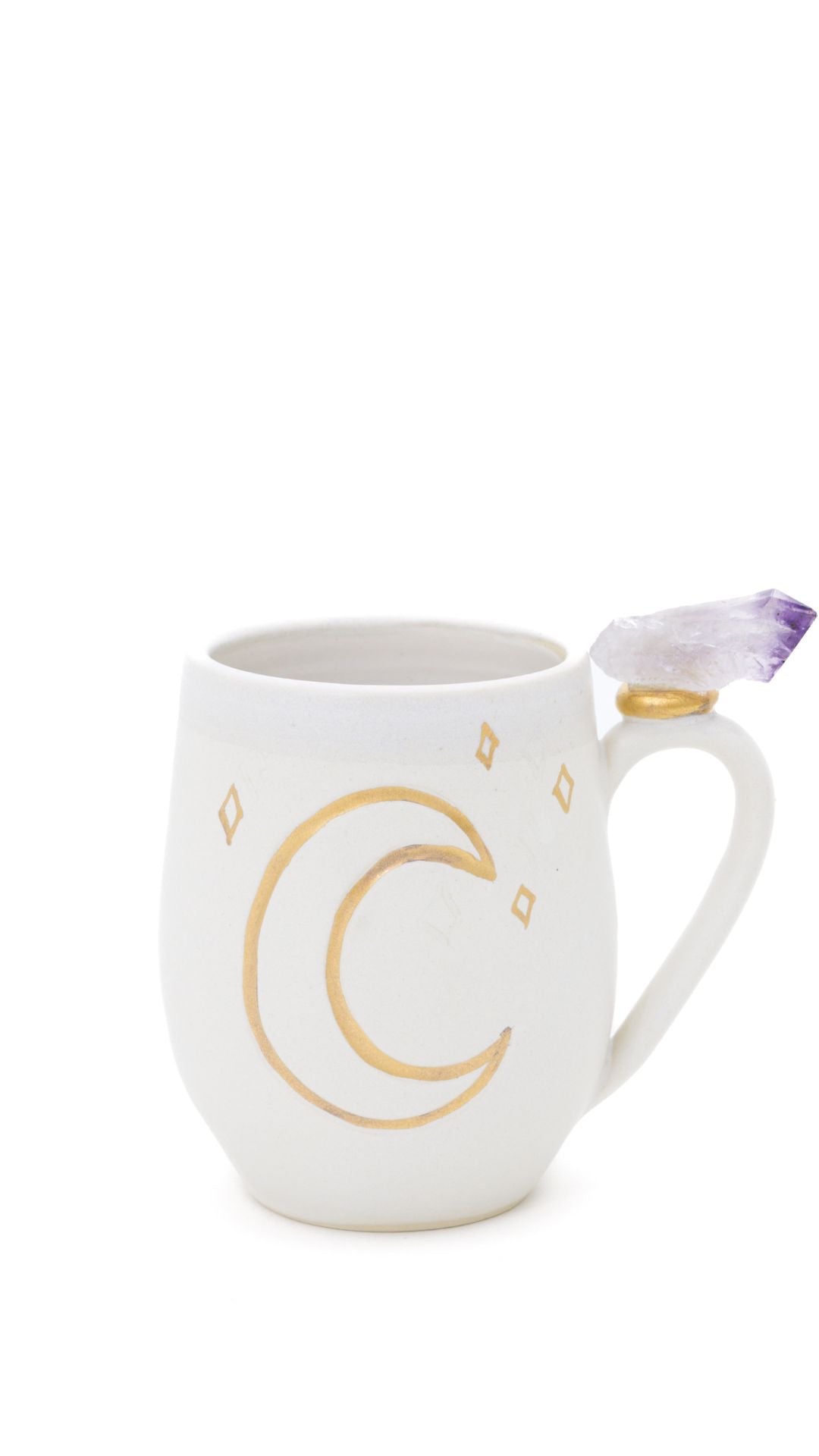 Amethyst Point Sun and Moon Crystal Mug