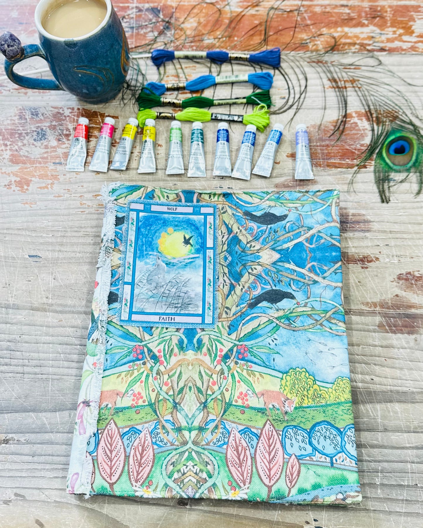 Whispers From The Woods Fabric A4 Dust Jacket