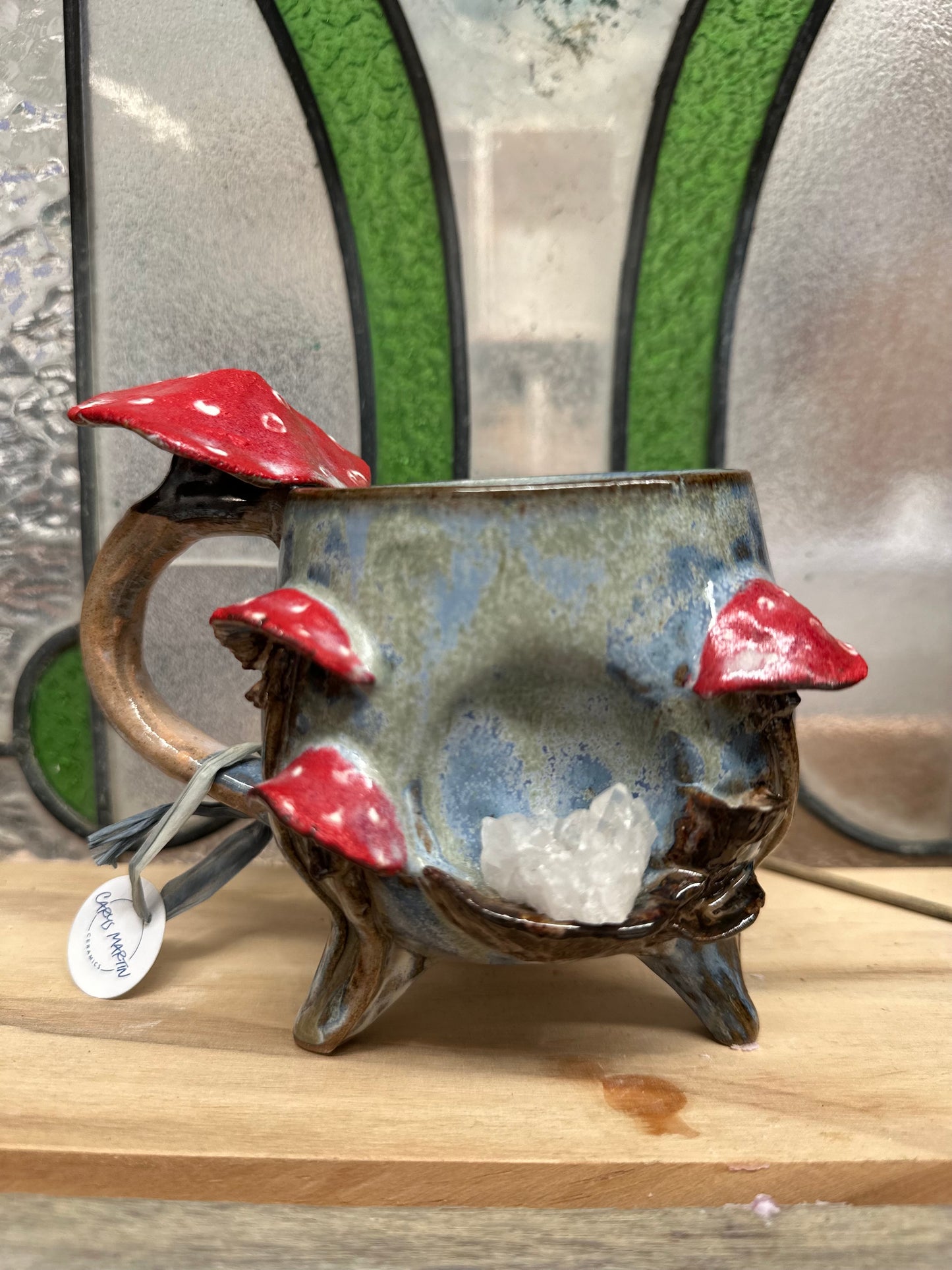 Cauldron Crystal Cup – Quartz Points