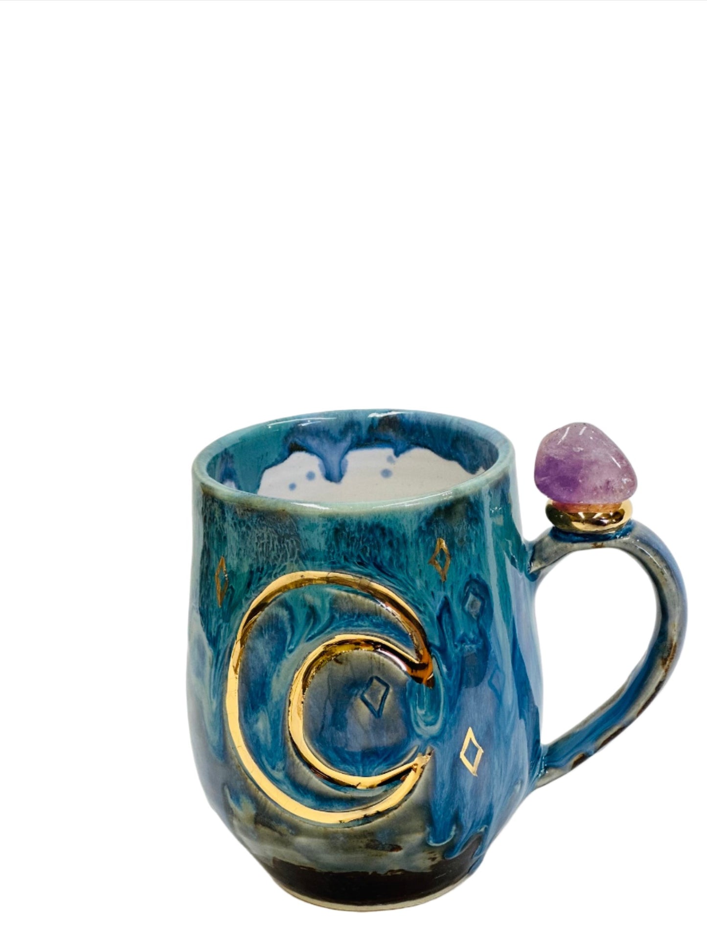Amethyst Sun and Moon Crystal Mug