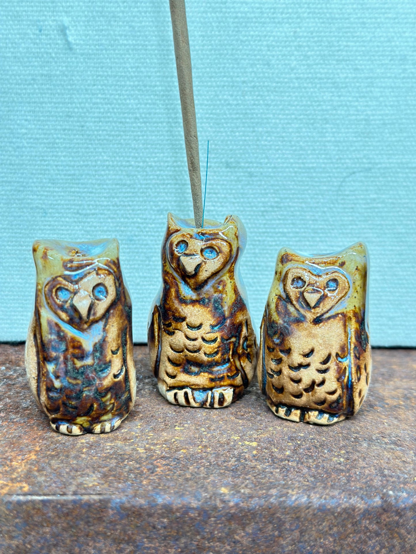 Owl incense holder