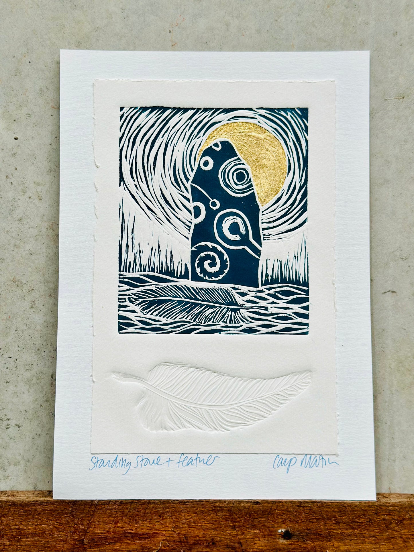 Standing Stone and Feather