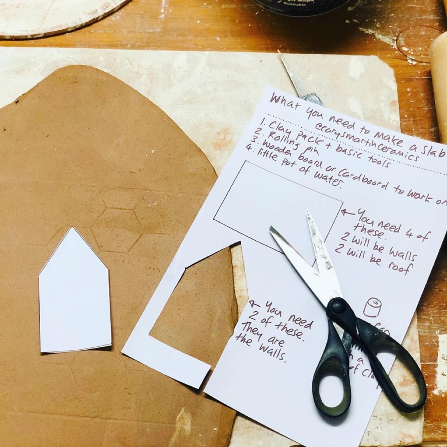 Saturday 8th August 1-3:30pm - Hand Built House Pottery Workshop
