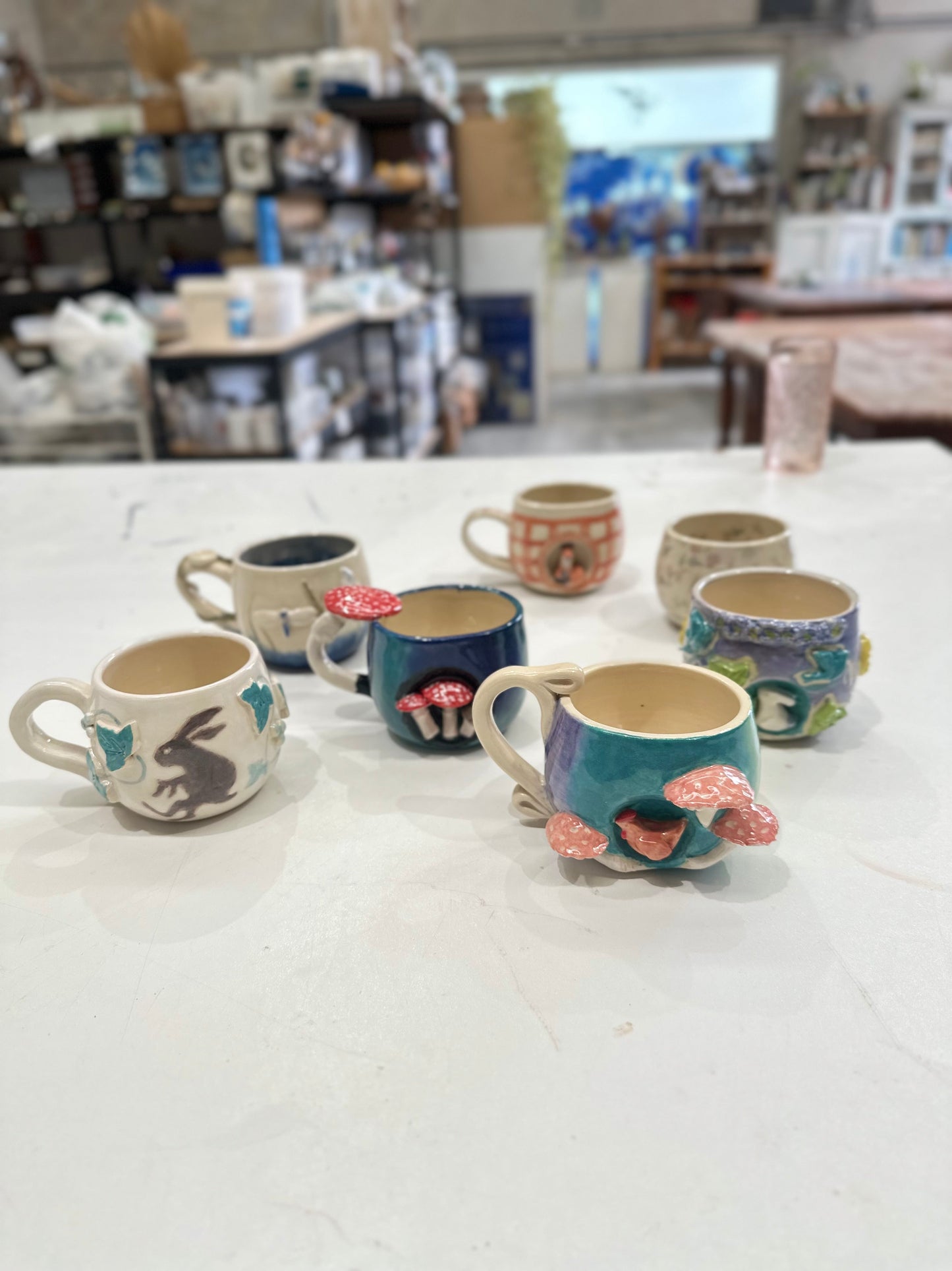 Sunday 2nd Nov 10am - 12noon - Marvellous Mugs and Crystal Cups - Creating in clay and surface decoration workshop