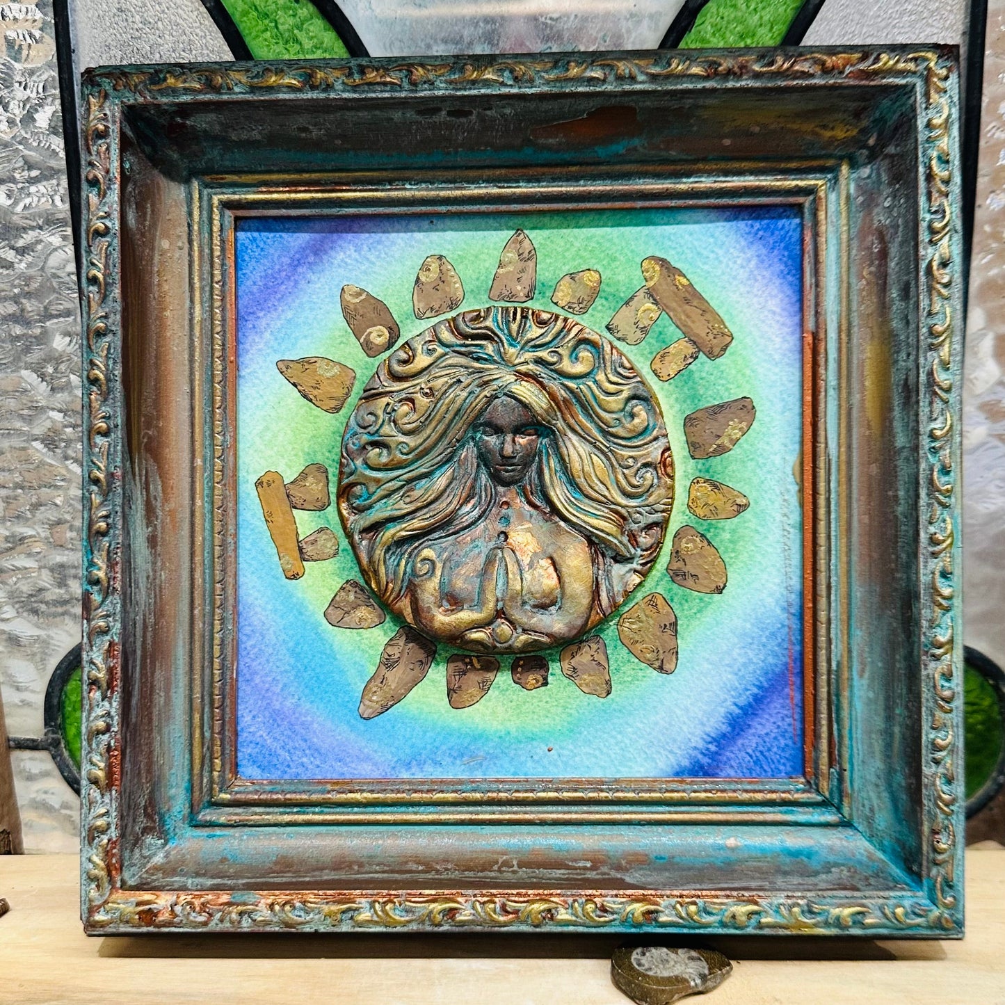 Celtic Goddess & Standing Stones Folklore Wall Art