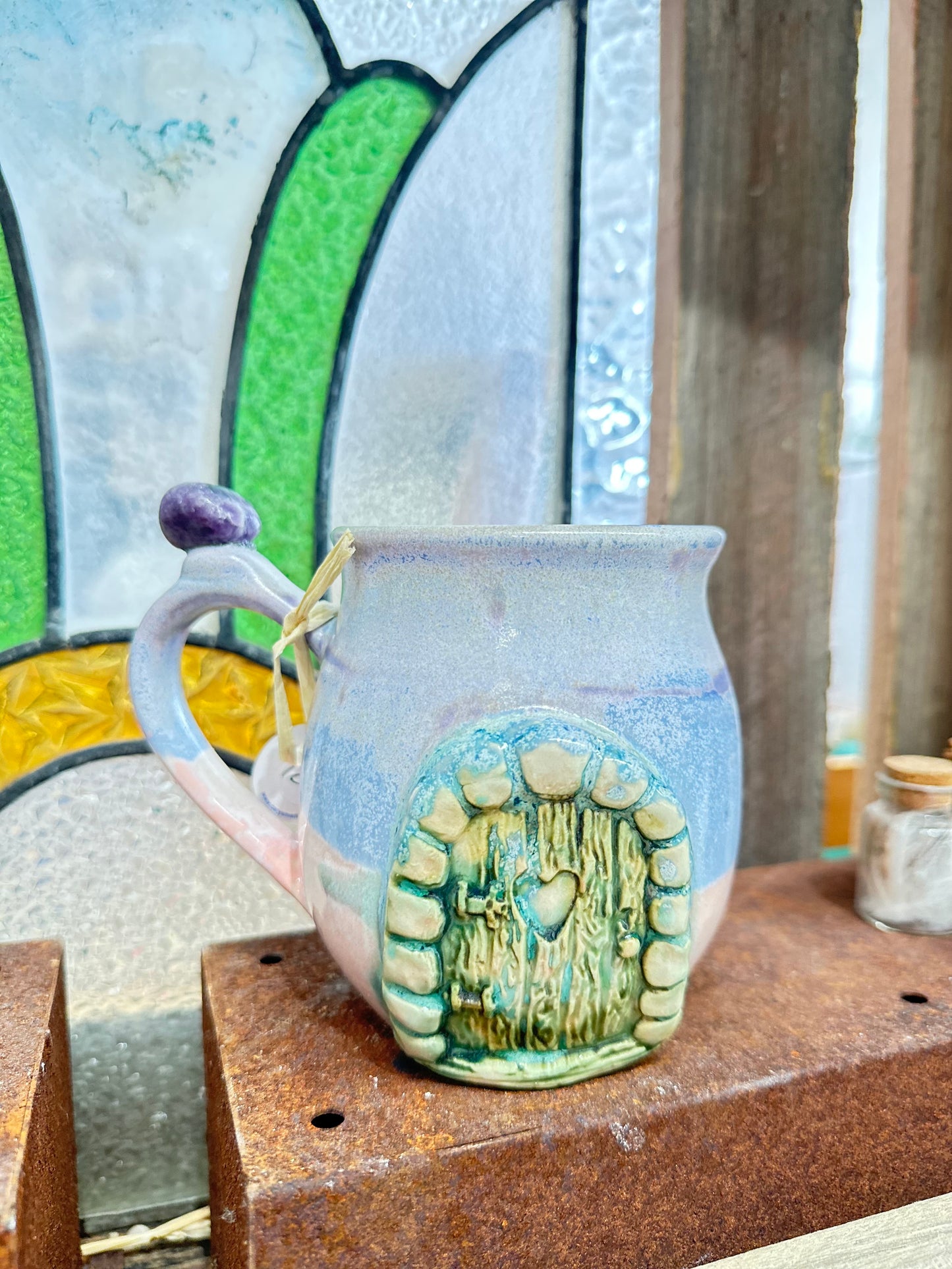 Fairy Door Lepiodite Crystal Mug