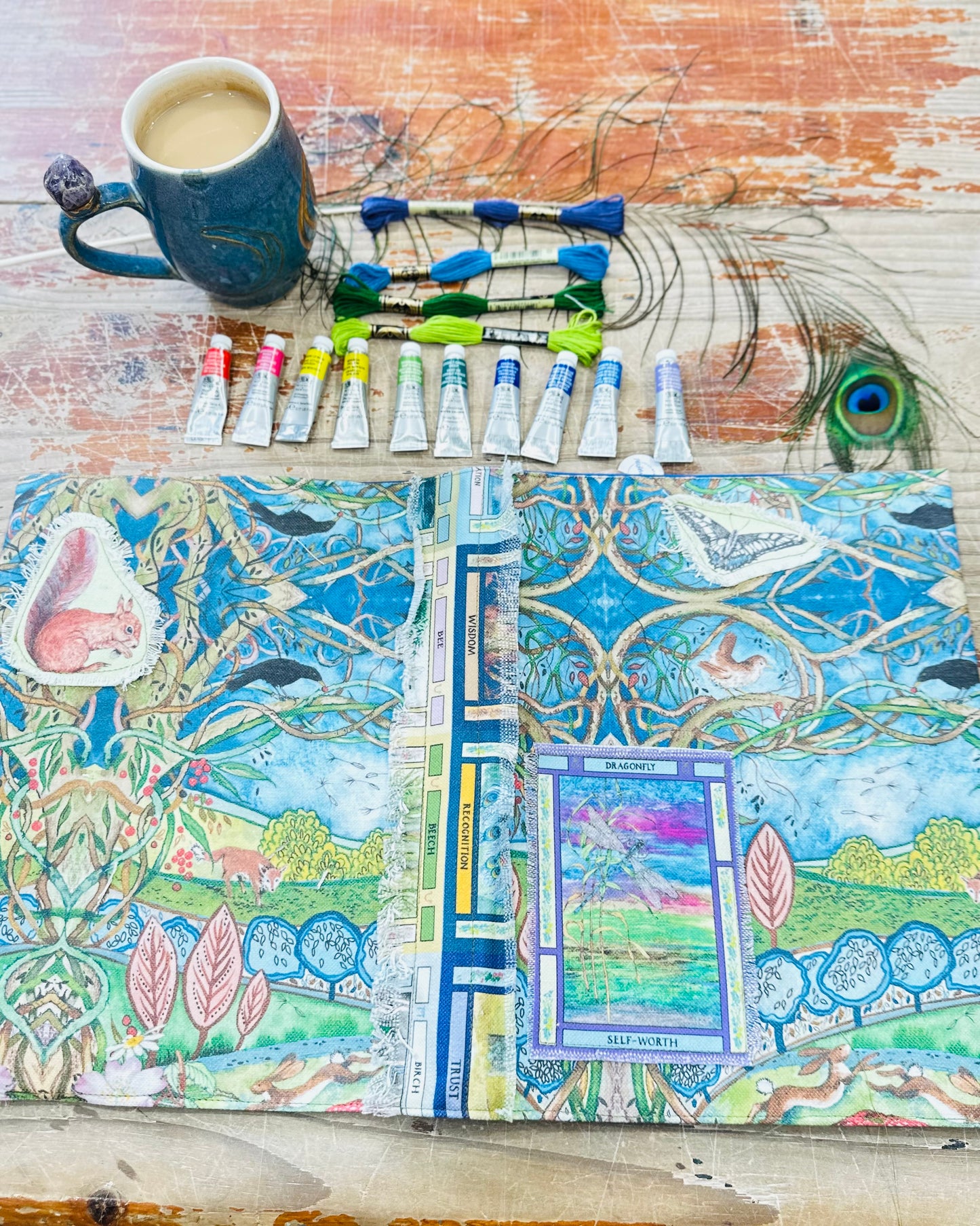 Whispers From The Woods Fabric A4 Dust Jacket