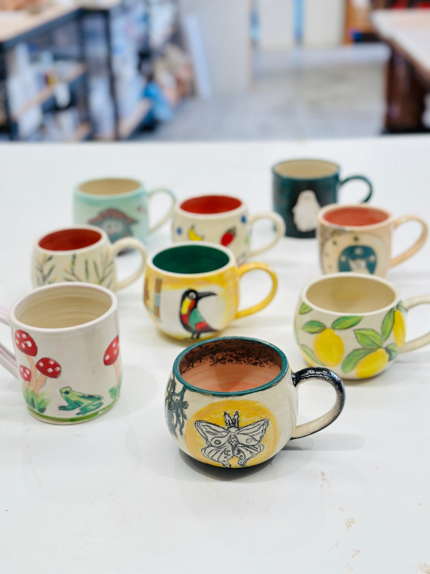 Sunday 2nd Nov 10am - 12noon - Marvellous Mugs and Crystal Cups - Creating in clay and surface decoration workshop