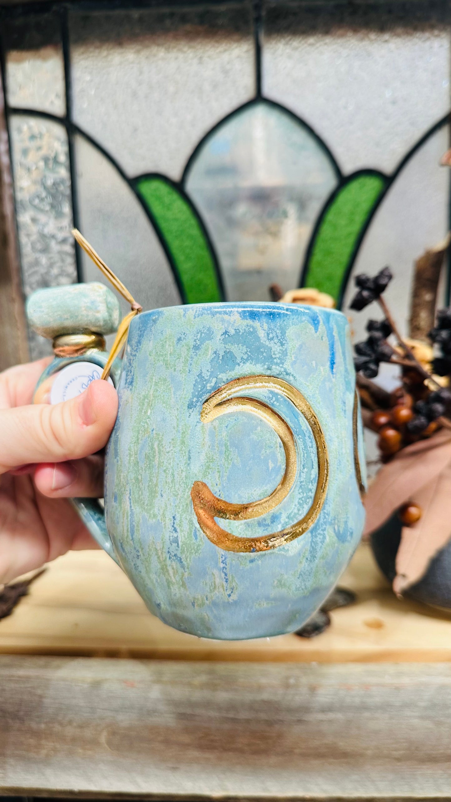 Ruby in Zoisite Triple Goddess Crystal Mug