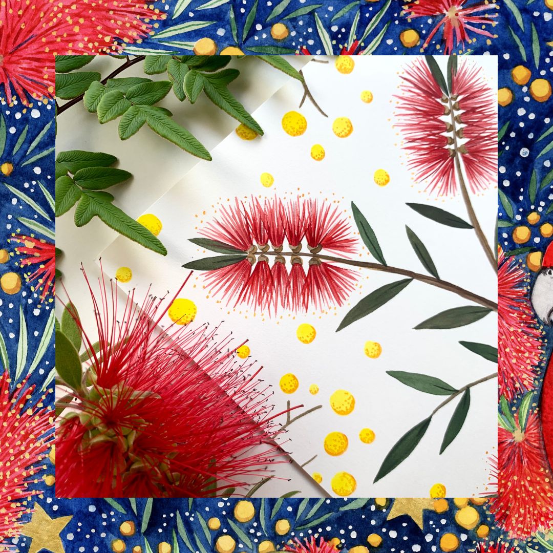 Sat 9th august 2-5pm - Watercolour Australian Flowers Workshop - Introduction to Watercolour Painting