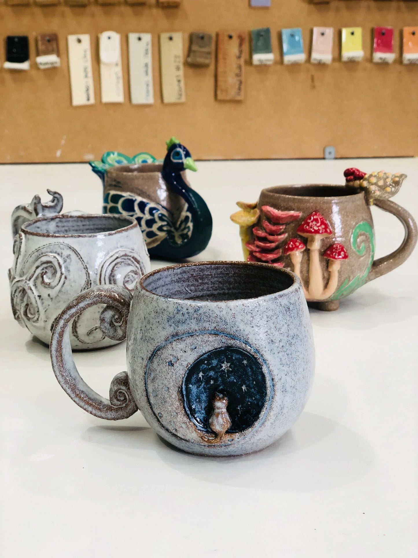 Sunday 2nd Nov 10am - 12noon - Marvellous Mugs and Crystal Cups - Creating in clay and surface decoration workshop