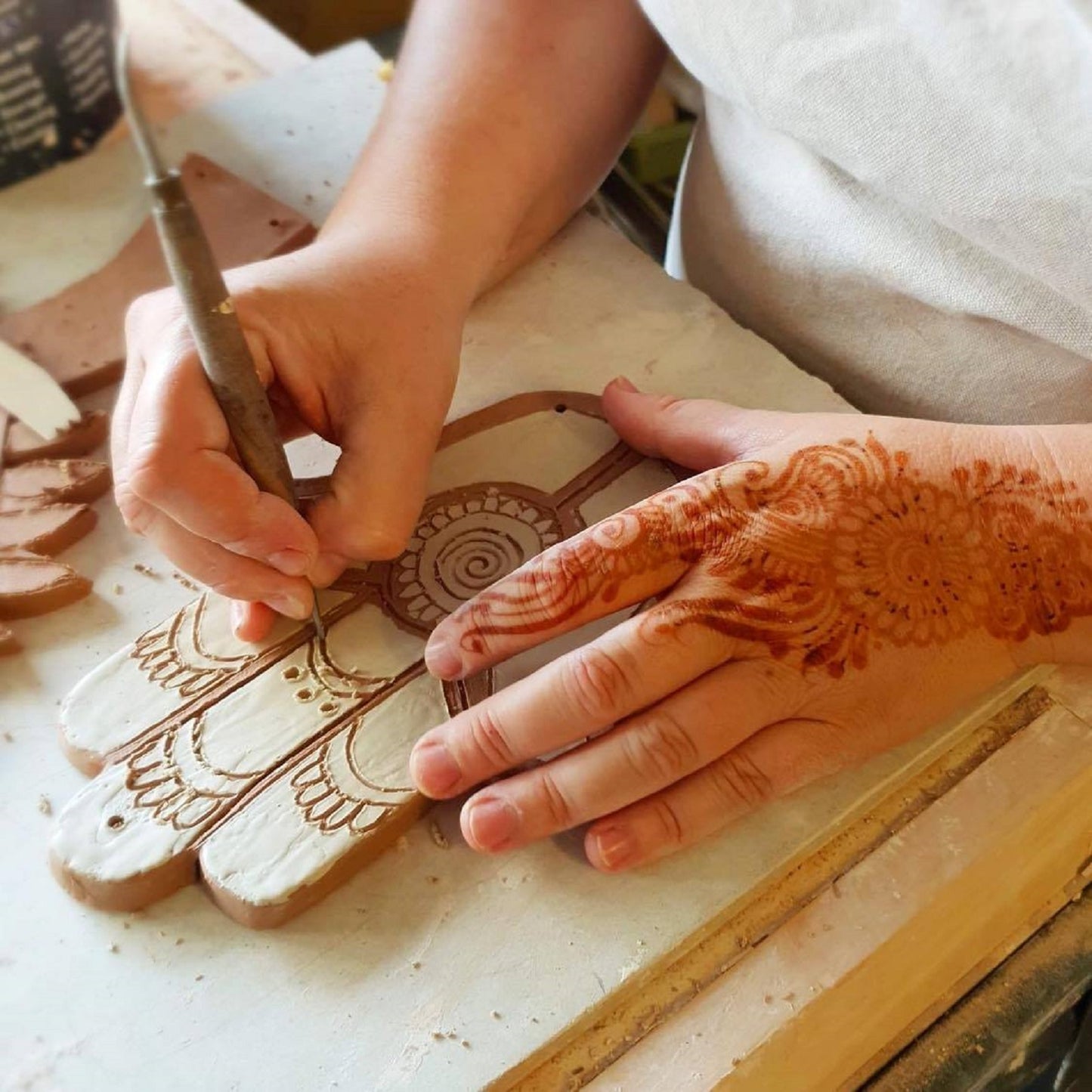 Saturday 21st June 1-3pm Ceramic Tarot Card Tile - Surface Decoration workshop