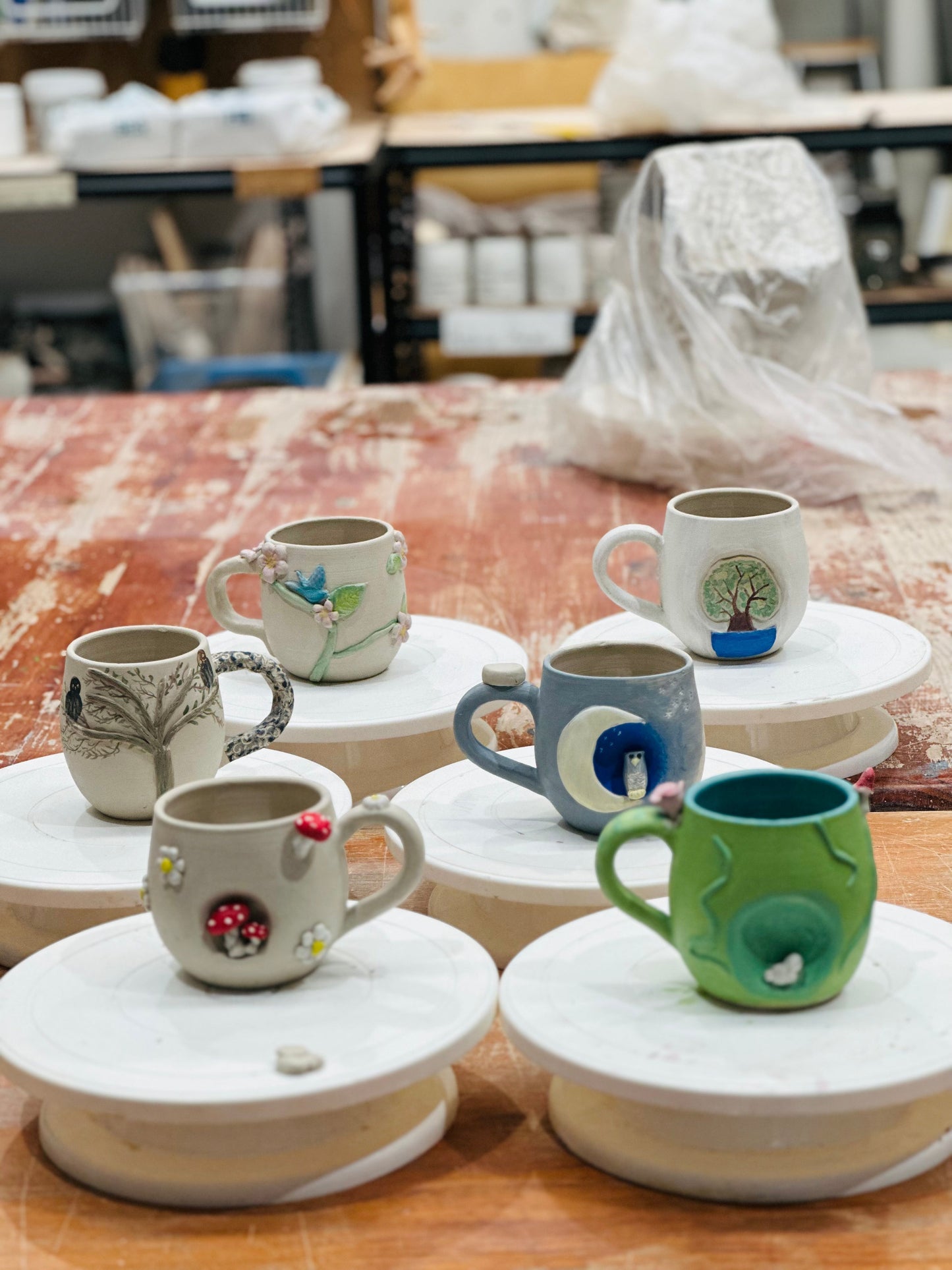 Sunday 2nd Nov 10am - 12noon - Marvellous Mugs and Crystal Cups - Creating in clay and surface decoration workshop