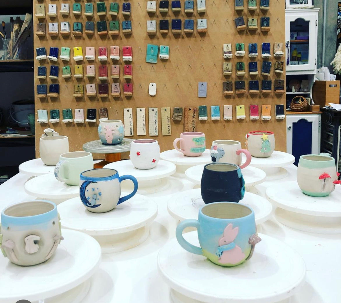 Sunday 2nd Nov 10am - 12noon - Marvellous Mugs and Crystal Cups - Creating in clay and surface decoration workshop