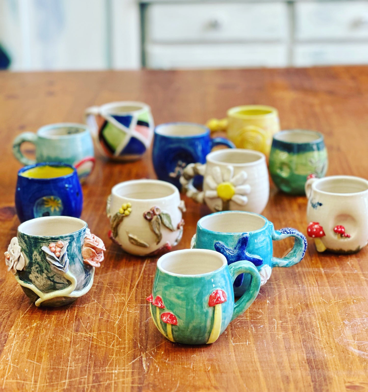 Sunday 2nd Nov 10am - 12noon - Marvellous Mugs and Crystal Cups - Creating in clay and surface decoration workshop