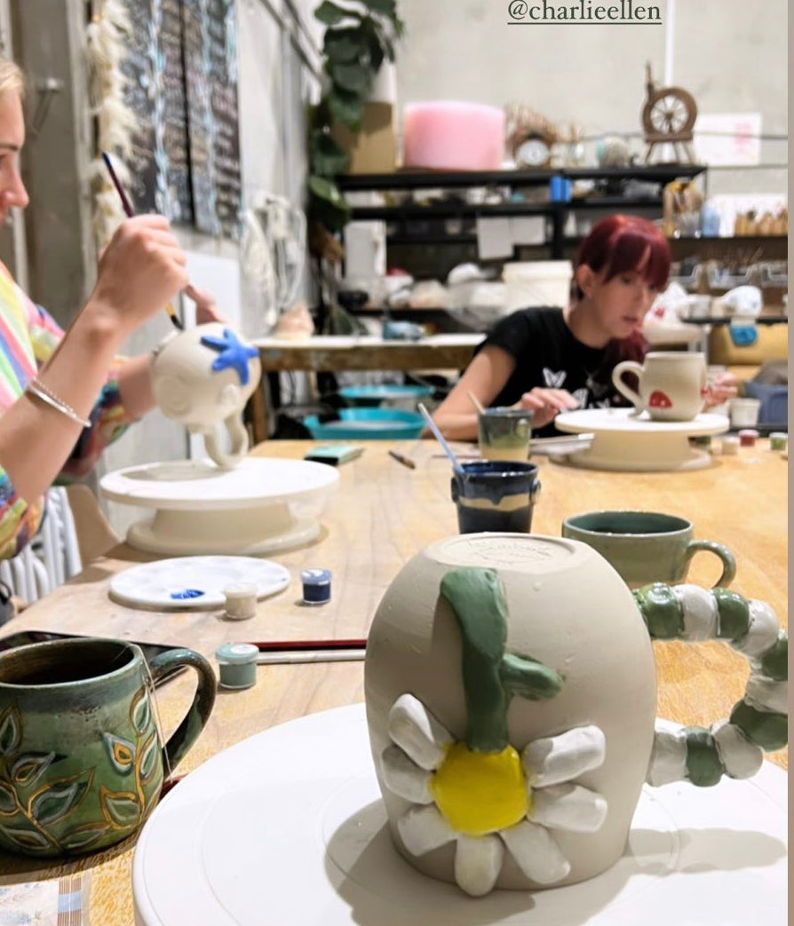 Sunday 2nd Nov 10am - 12noon - Marvellous Mugs and Crystal Cups - Creating in clay and surface decoration workshop