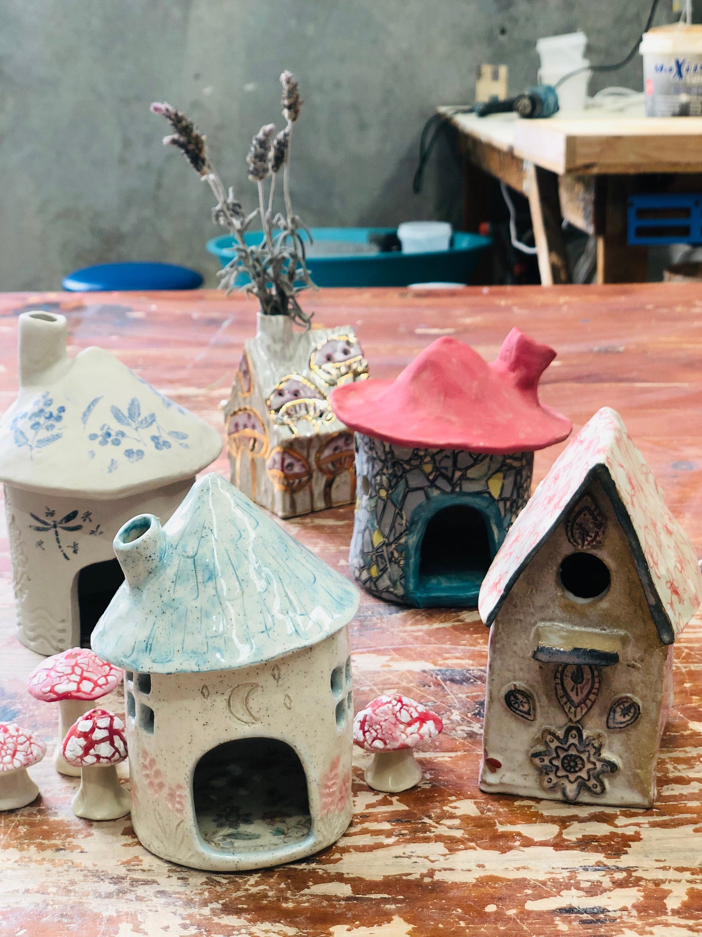 Sunday 8th February 10am - 12pm - Hand Building Pottery Workshop - Houses, Fairy Houses, Oil Burners and Houses