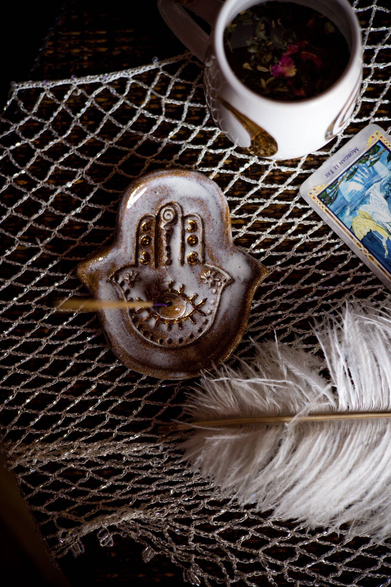 Talisman Hamsa Hand Gold Dish