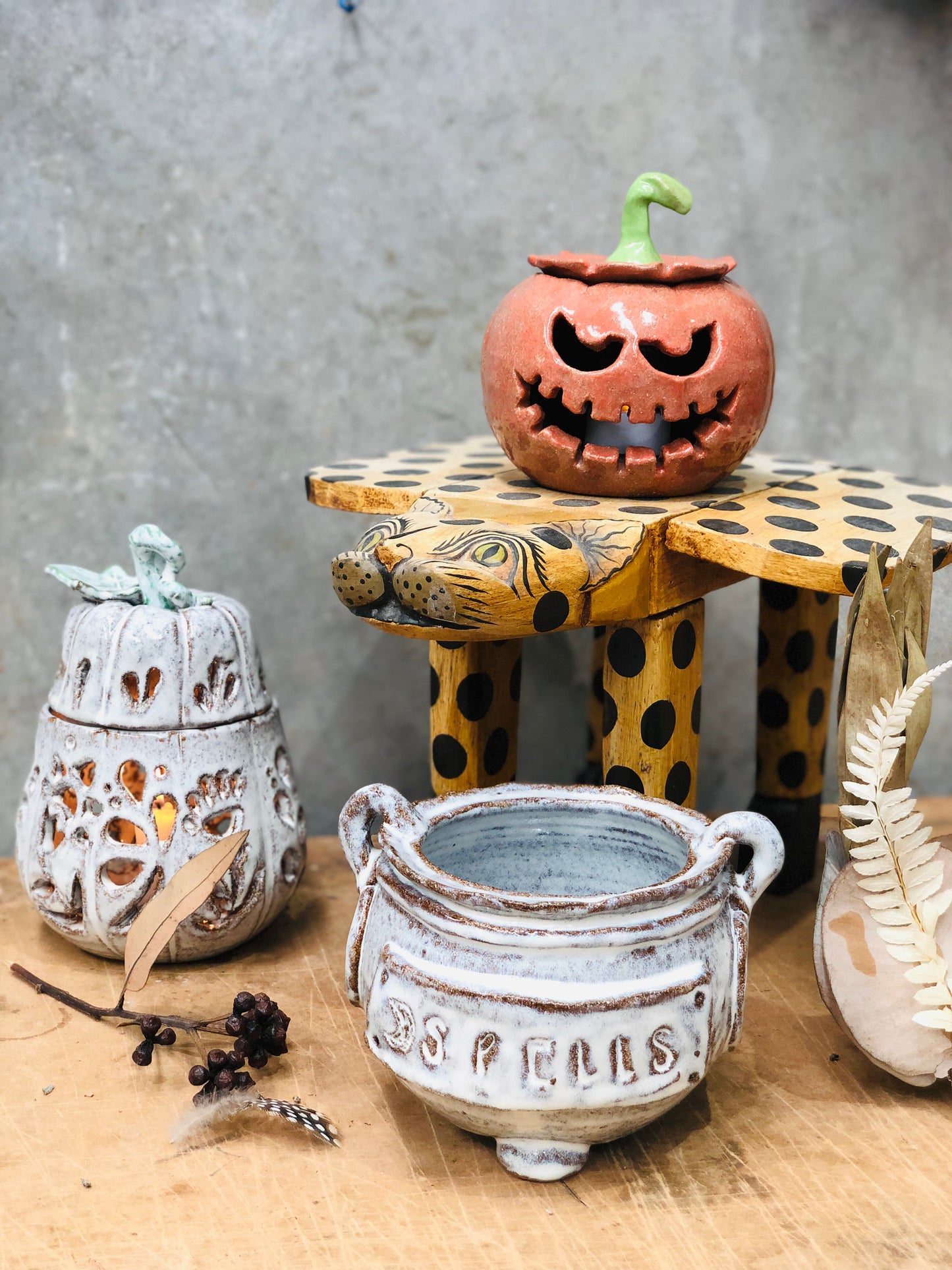 Sat 27th Sept 1-3pm - Sacred Vessels for Samhain: Cauldrons & Jack-O-Lanterns Pottery Workshop