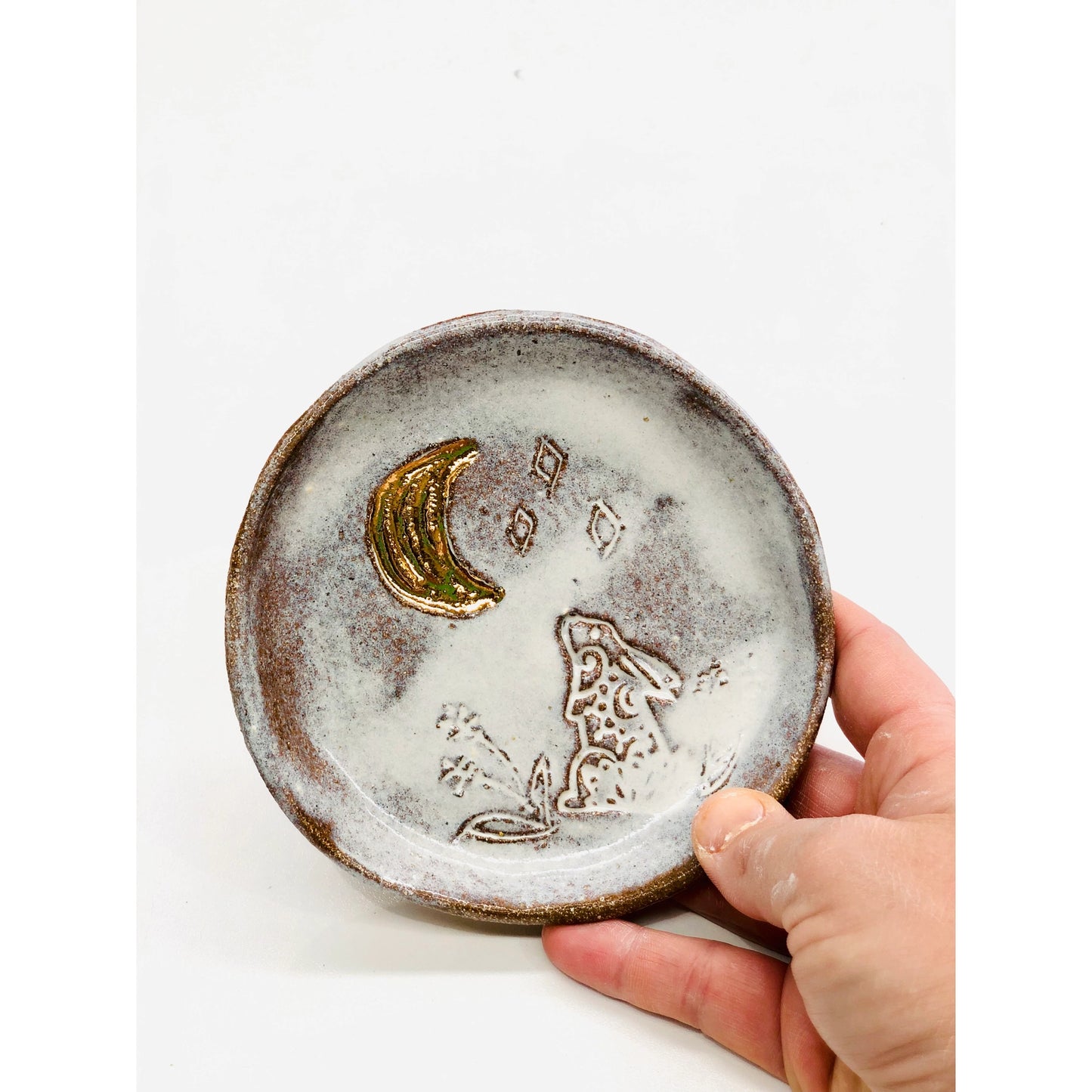 Bunny and Moon Round dish ✨ 50% off