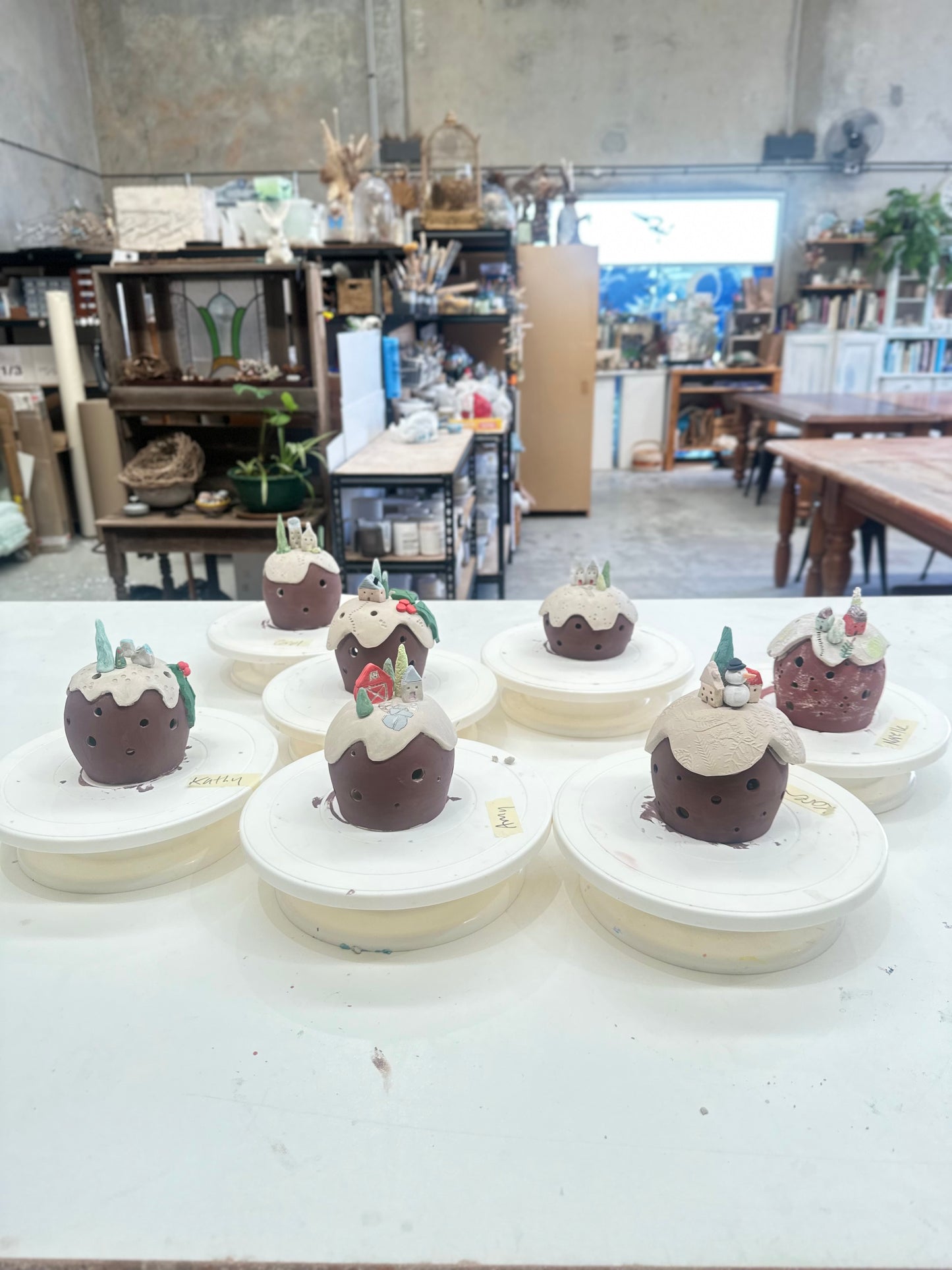 Christmas Pudding Tealight & Festive Dome