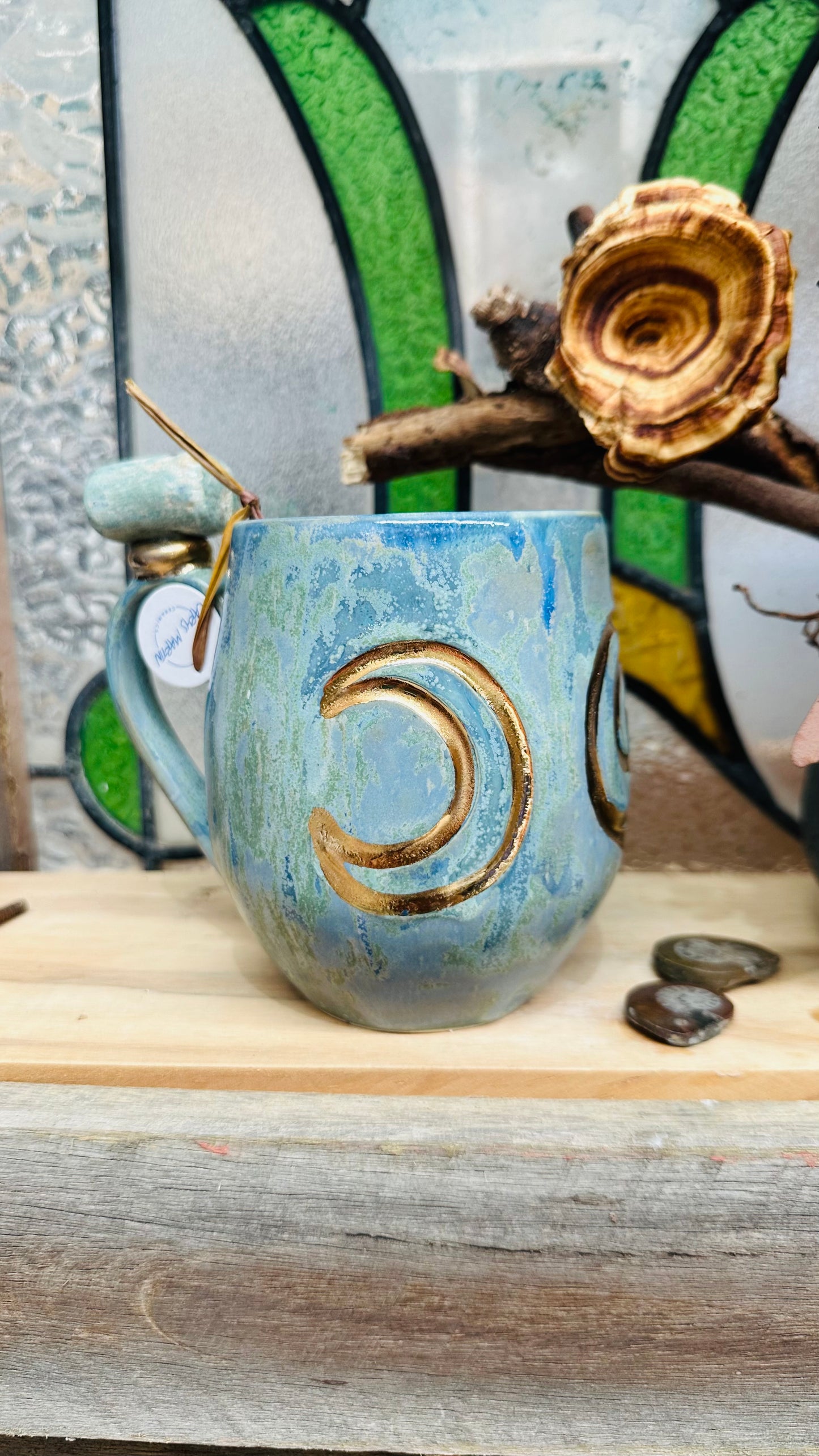 Ruby in Zoisite Triple Goddess Crystal Mug