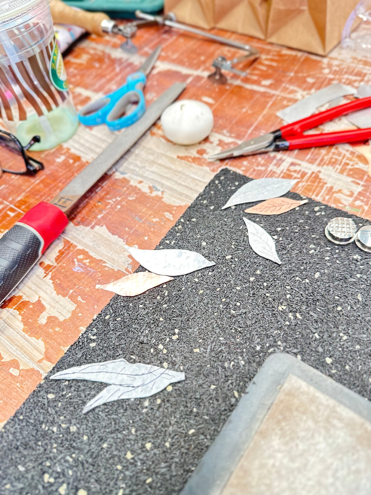 Saturday 24th May - Adults Intro to Metalsmithing 3D Flowers (or your own design) - Studs or pendent making