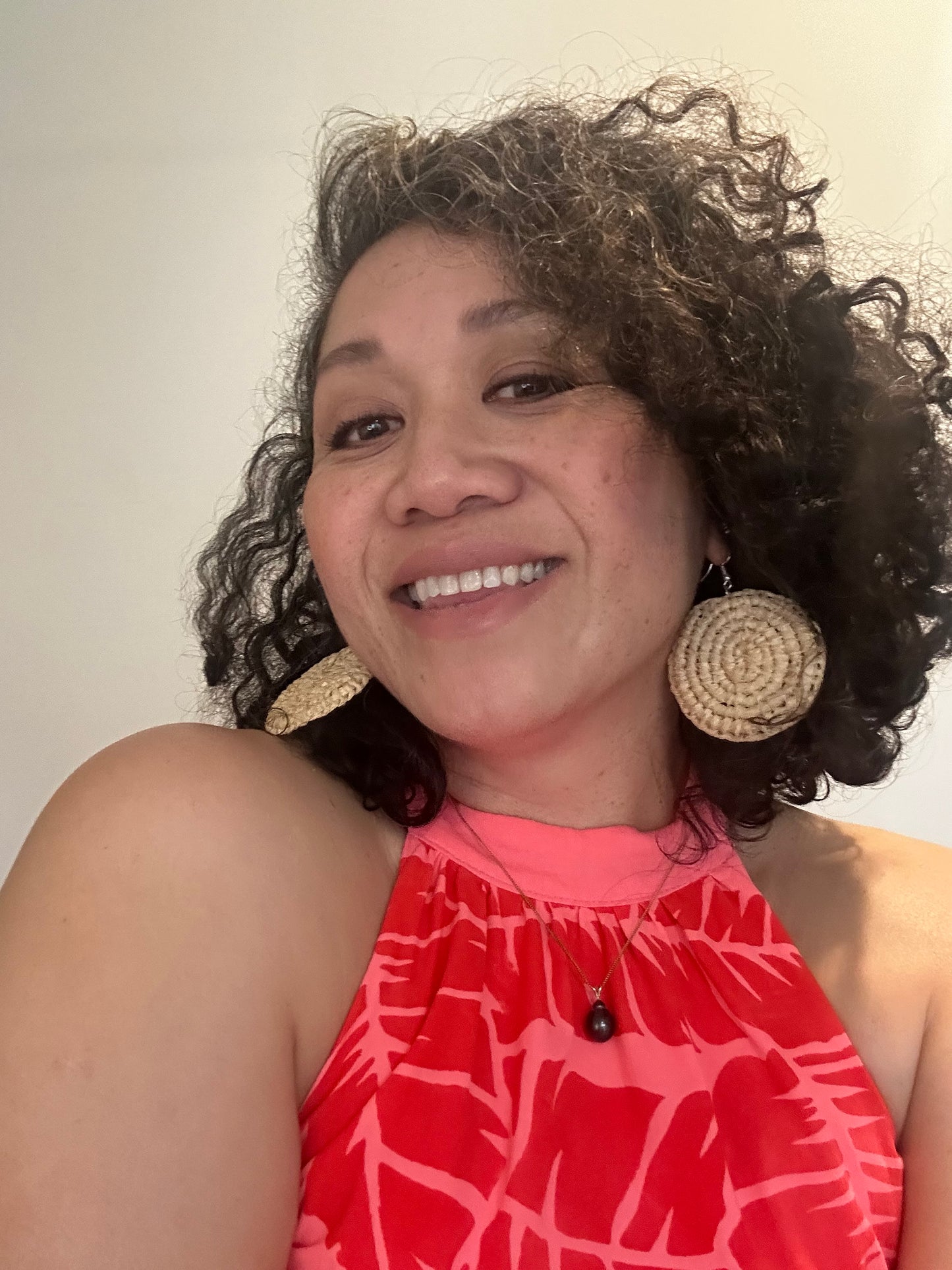 Sun 7th Dec 10am -12noon Raffia Earring Weaving Workshop with Maryann Talia Pau