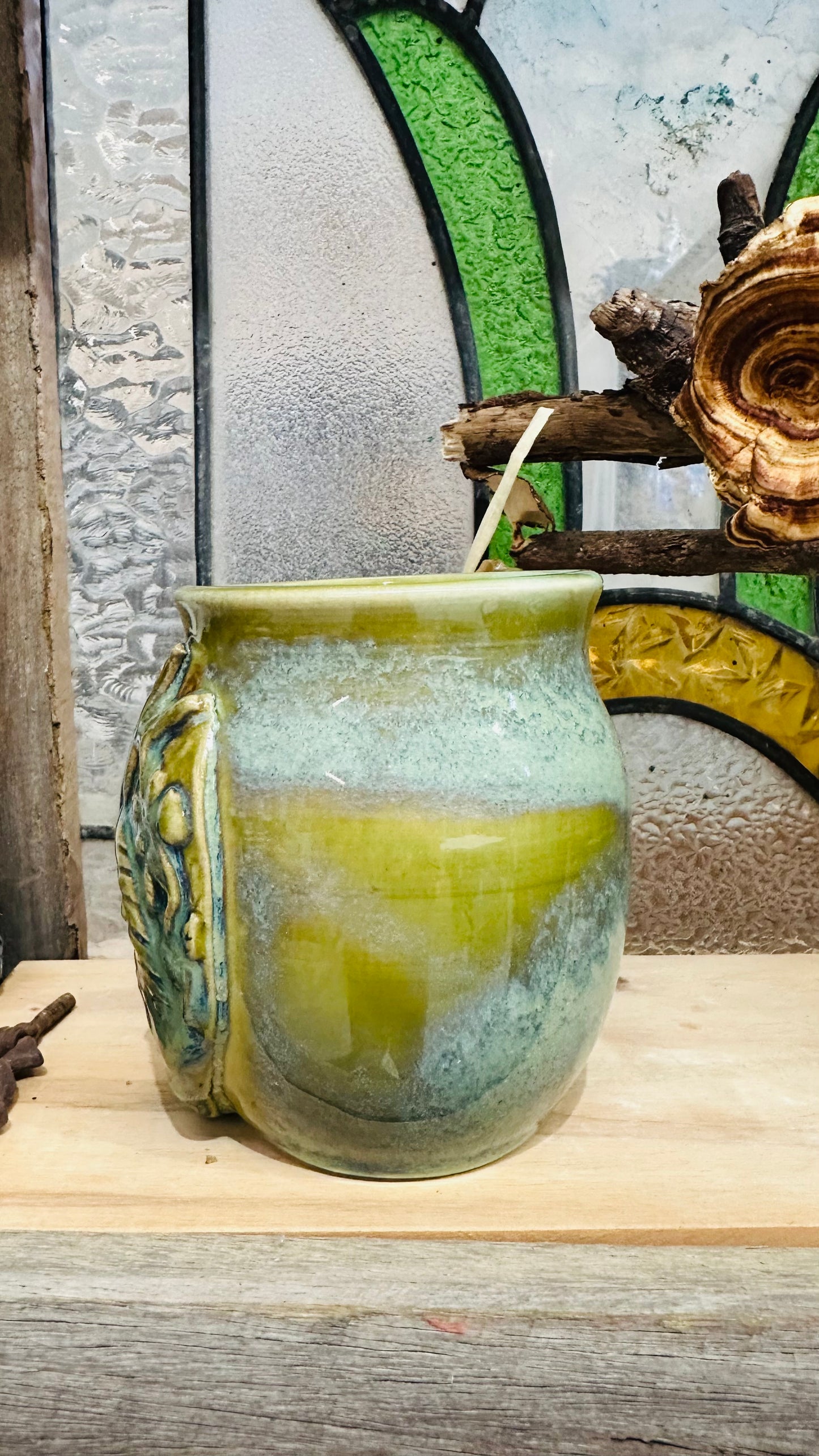 The Antlered Goddess, Elen of the Ways - Citrine Crystal Mug