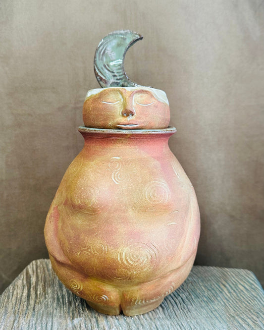 Moon Mother - Lidded Ritual Vessel