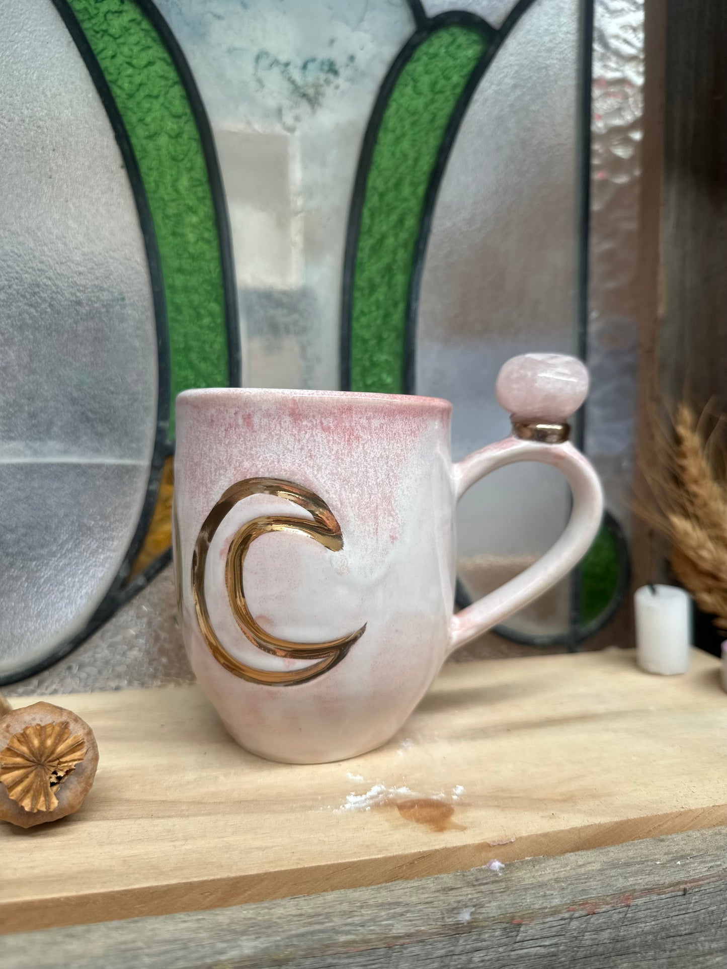 Rose Quartz Crystal Cup