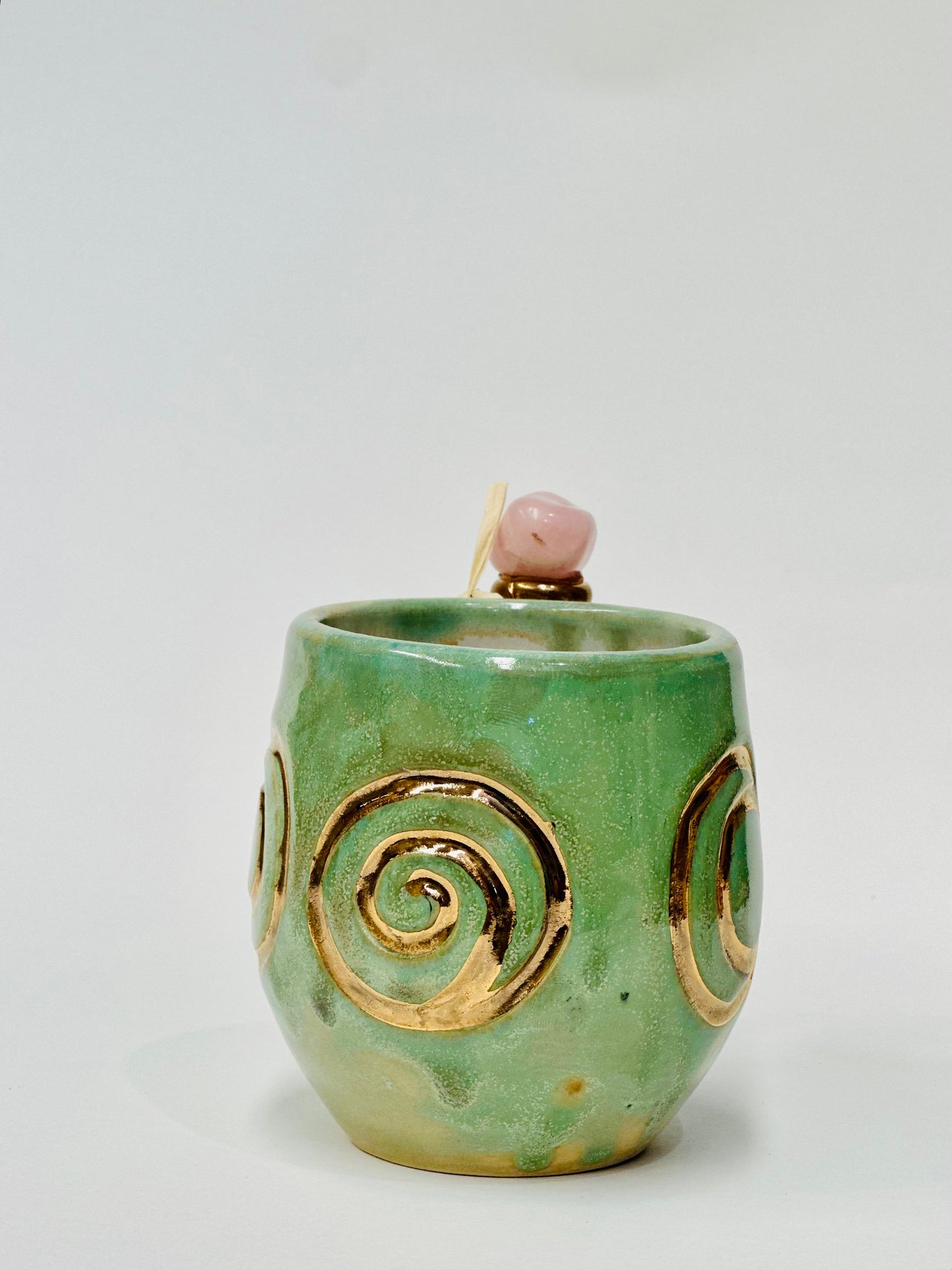 Triple Goddess Crystal Mug – Rose Quartz
