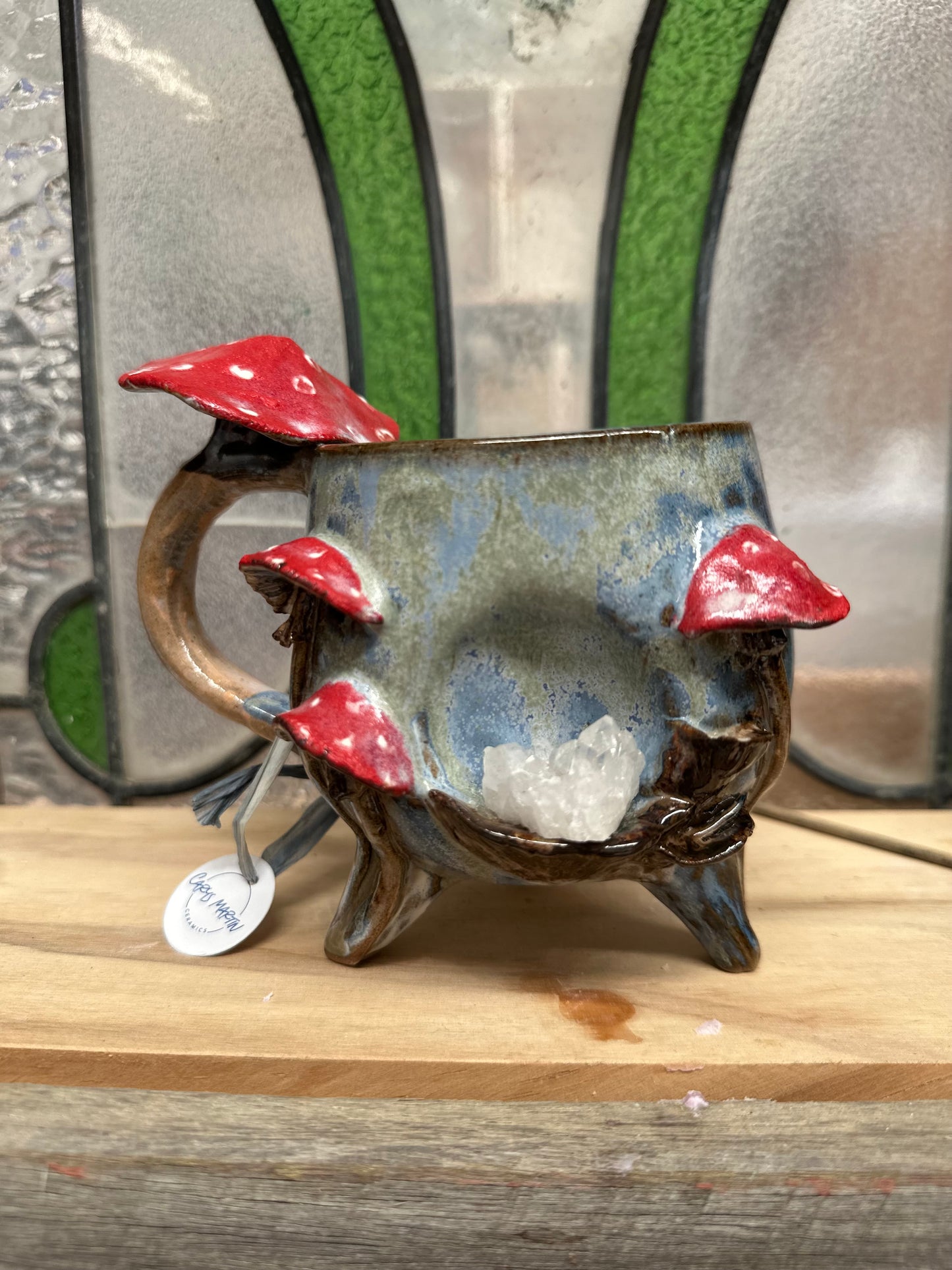 Cauldron Crystal Cup – Quartz Points