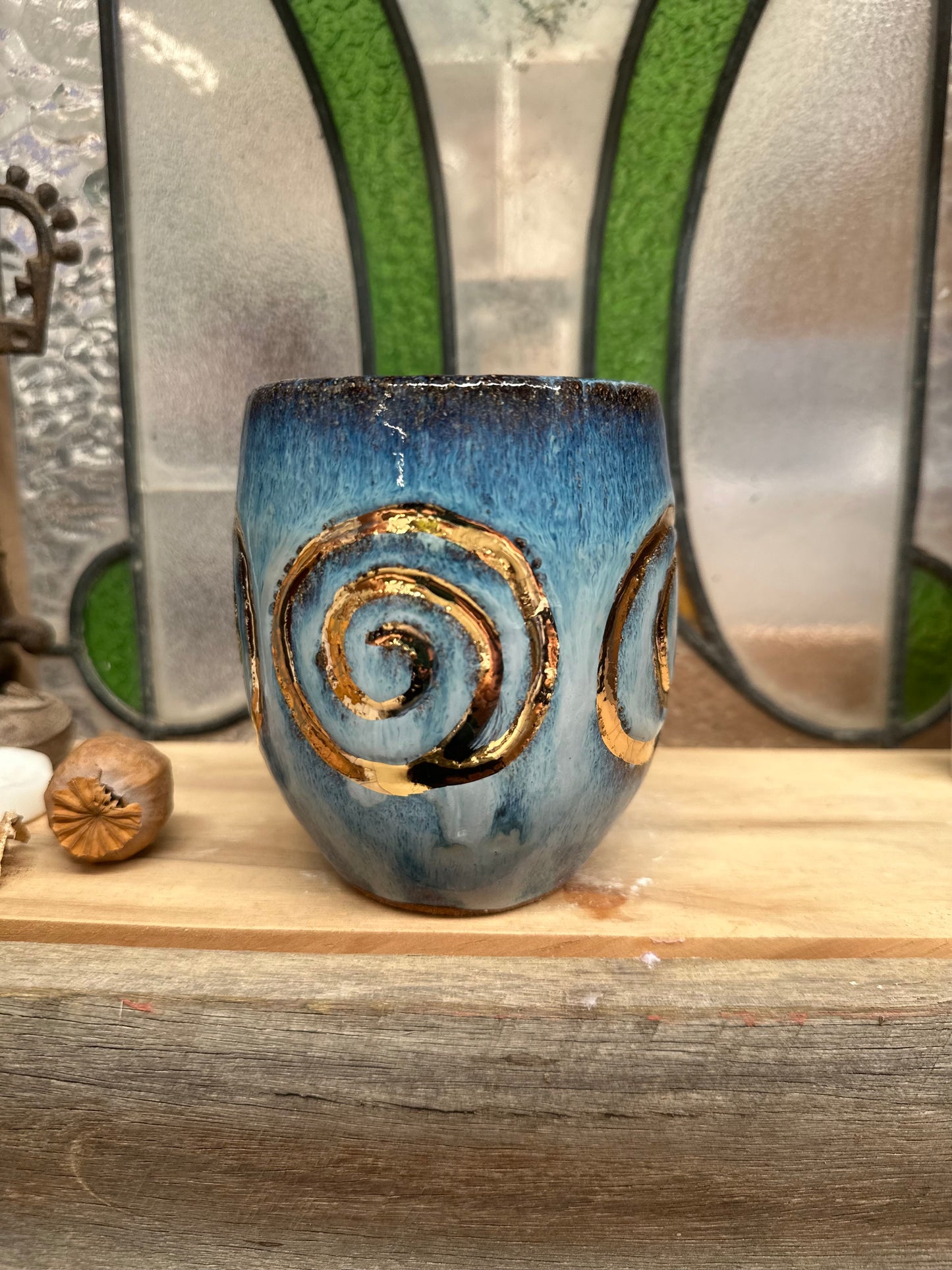 Triple Goddess Crystal Mug – Natural Quartz Point