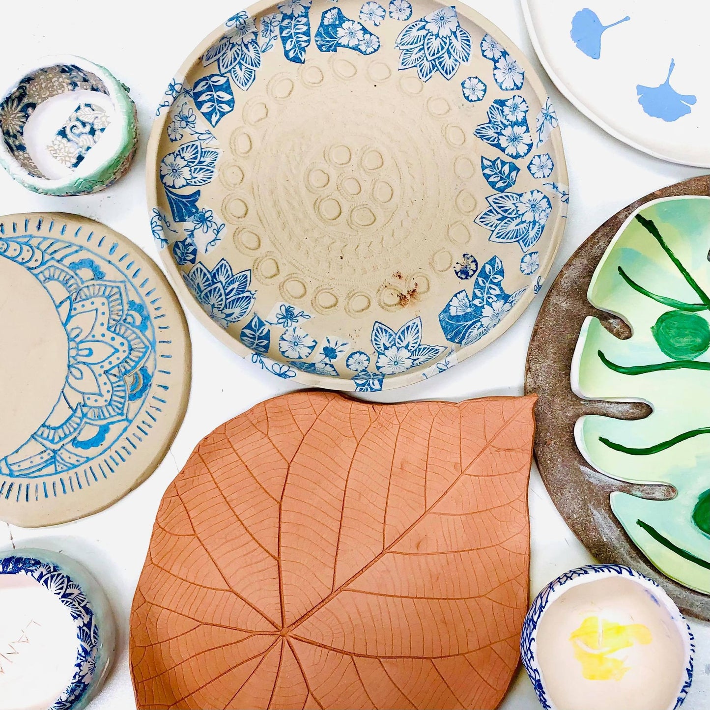 Create you own hand built Pottery Platter and Dip Bowl -  Sunday 3rd March 10am -12
