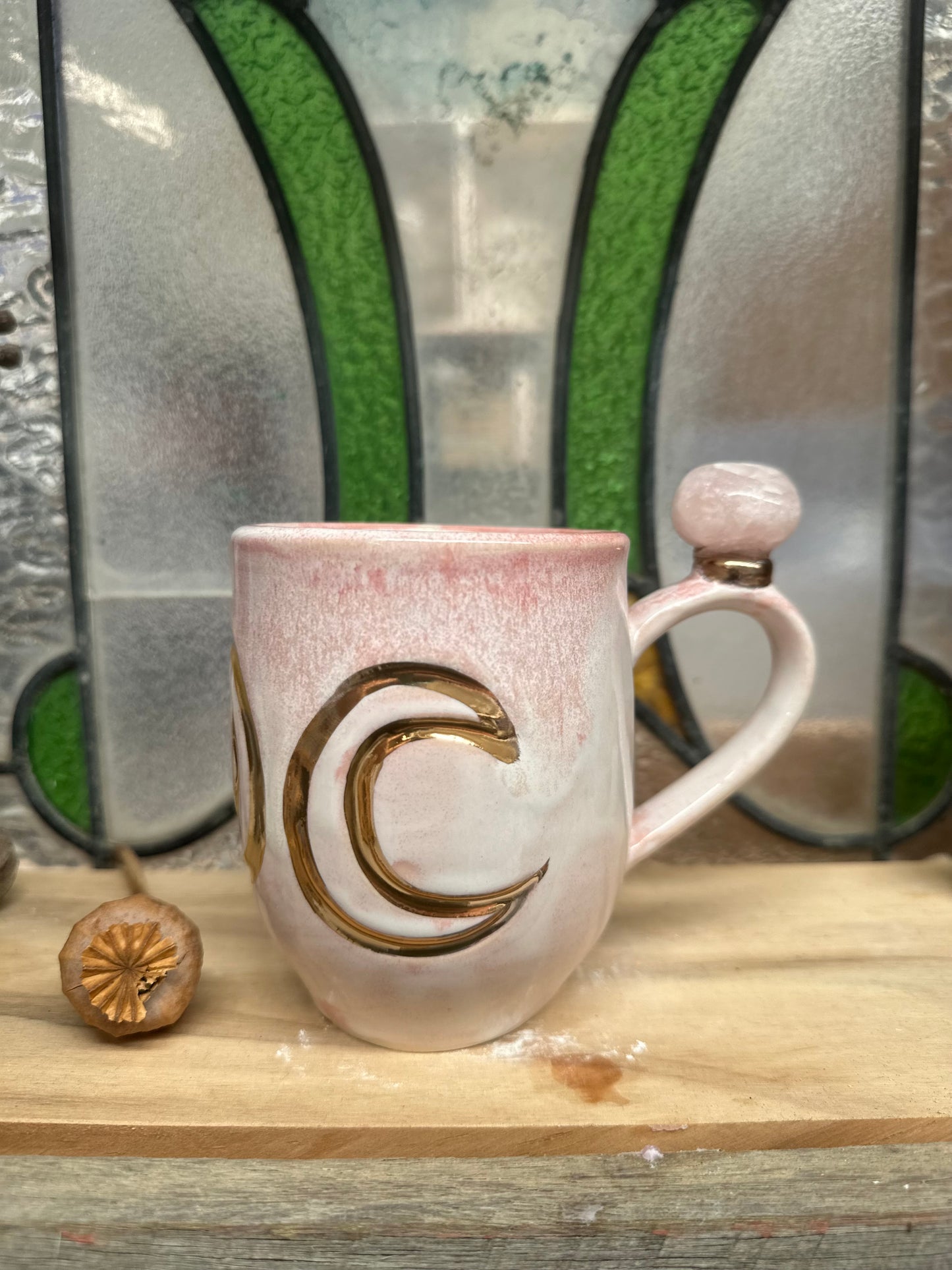 Rose Quartz Crystal Cup