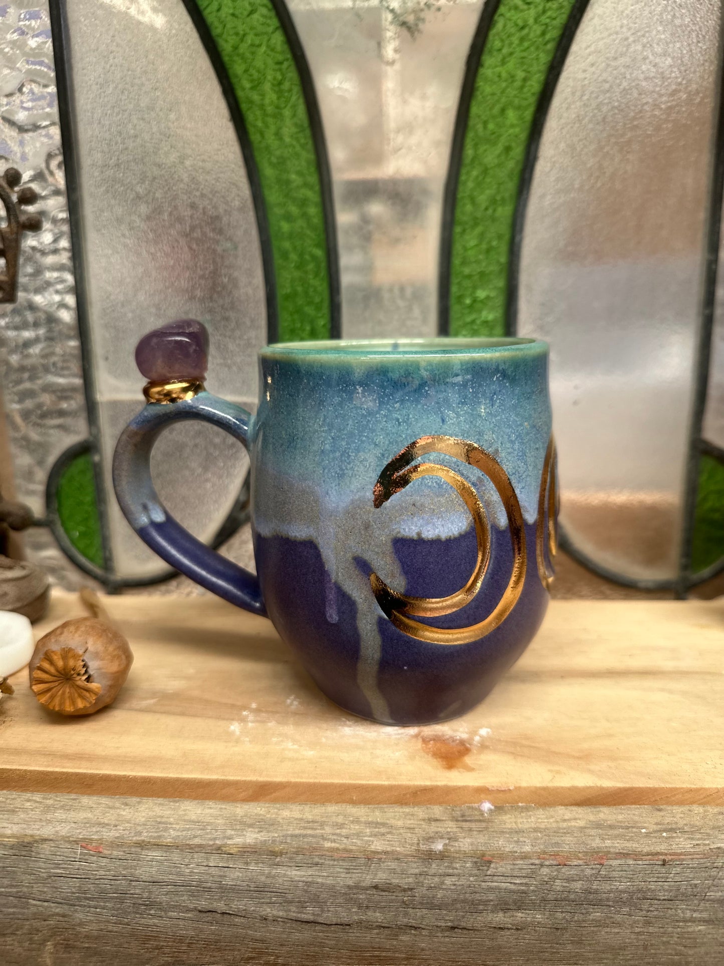 Triple Goddess Crystal Mug – Amethyst
