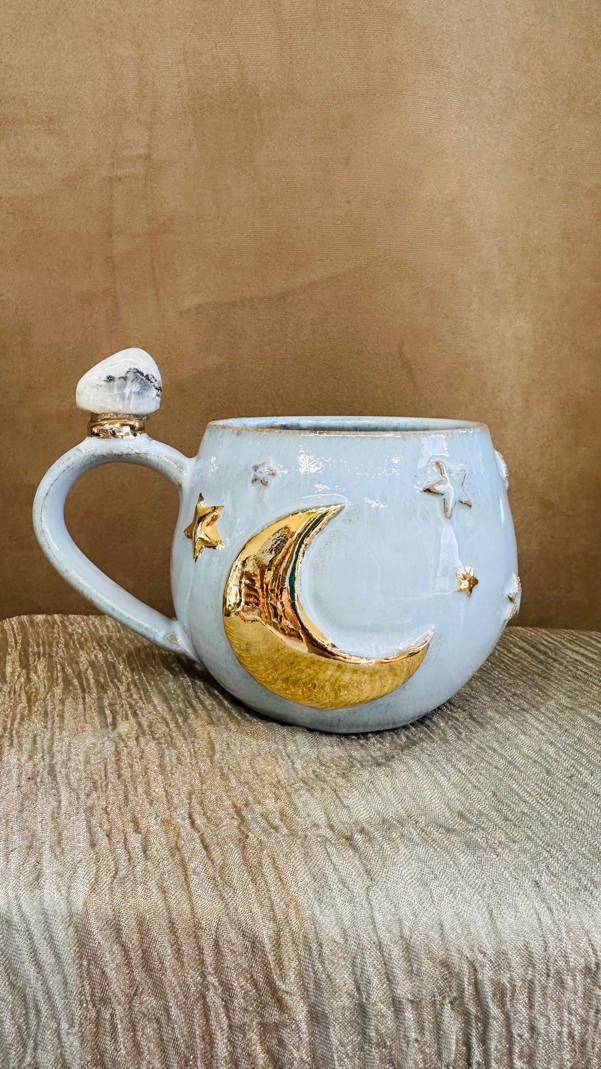 Moon Magic Crystal Mugs with Moonstone