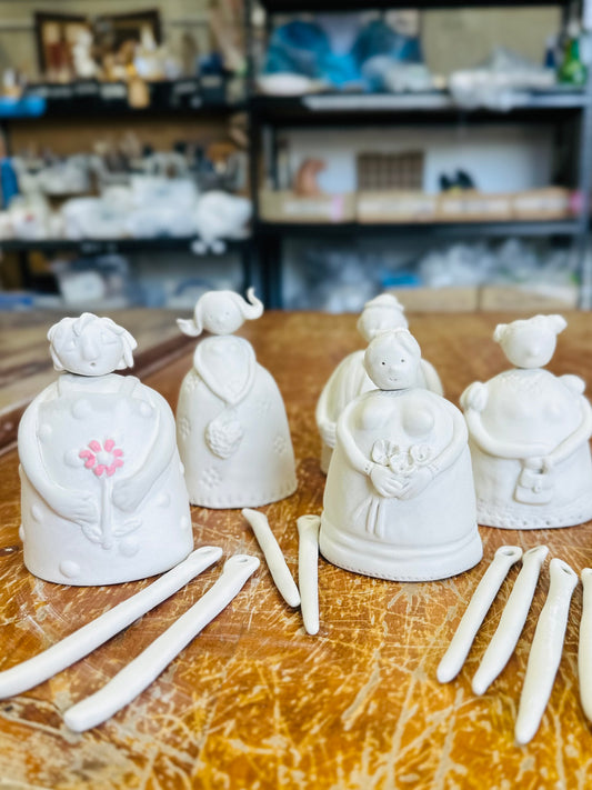 Sun 28th Sept 1-3pm - Handbuild Your Own Porcelain Bell person