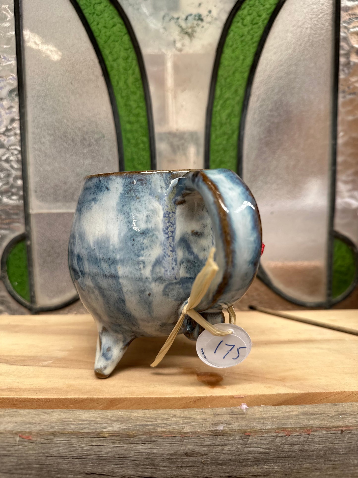 Cauldron Crystal Cup – Goddess & Toadstools with Amethyst Cluster