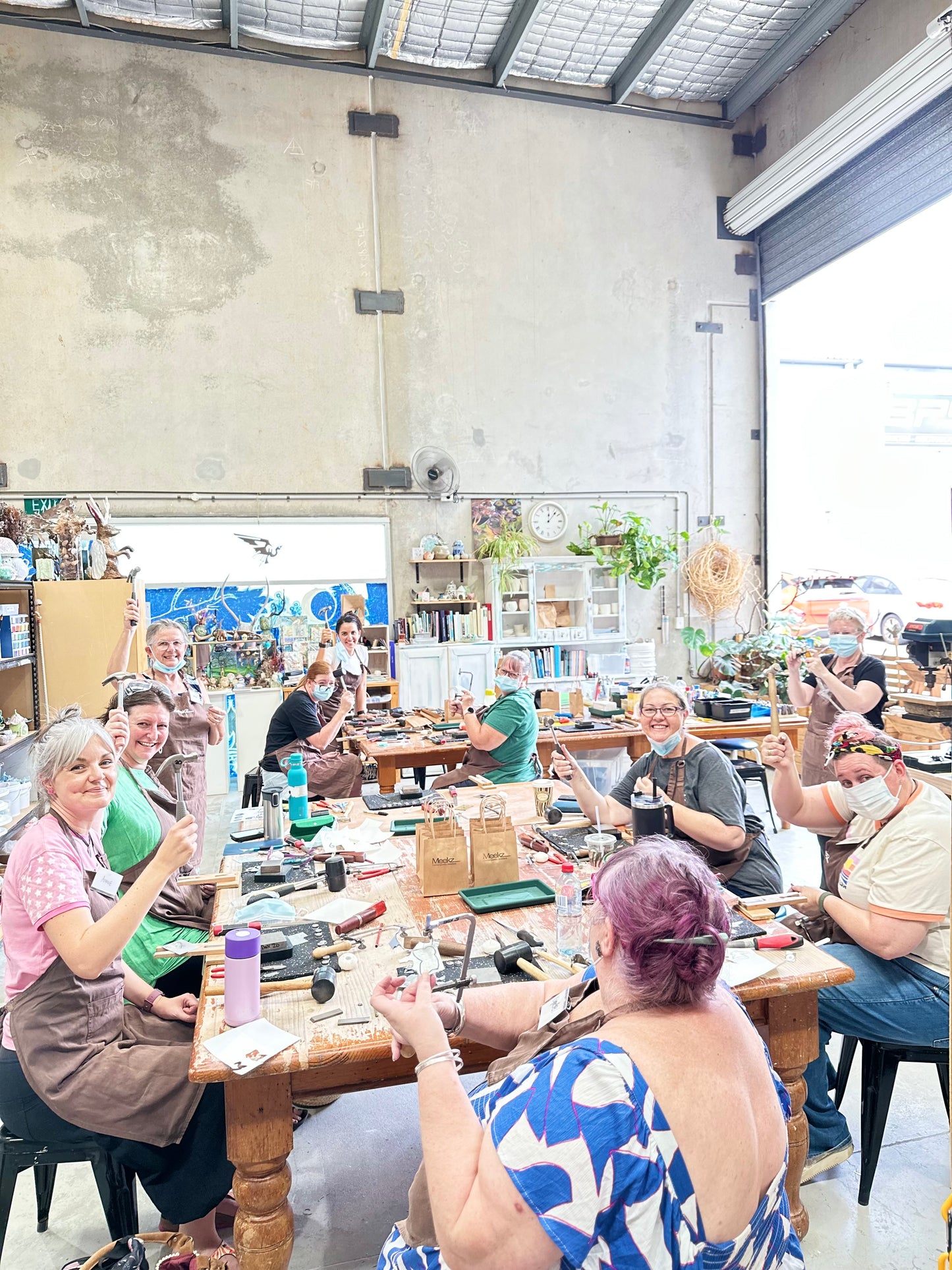 Saturday 24th May - Adults Intro to Metalsmithing 3D Flowers (or your own design) - Studs or pendent making