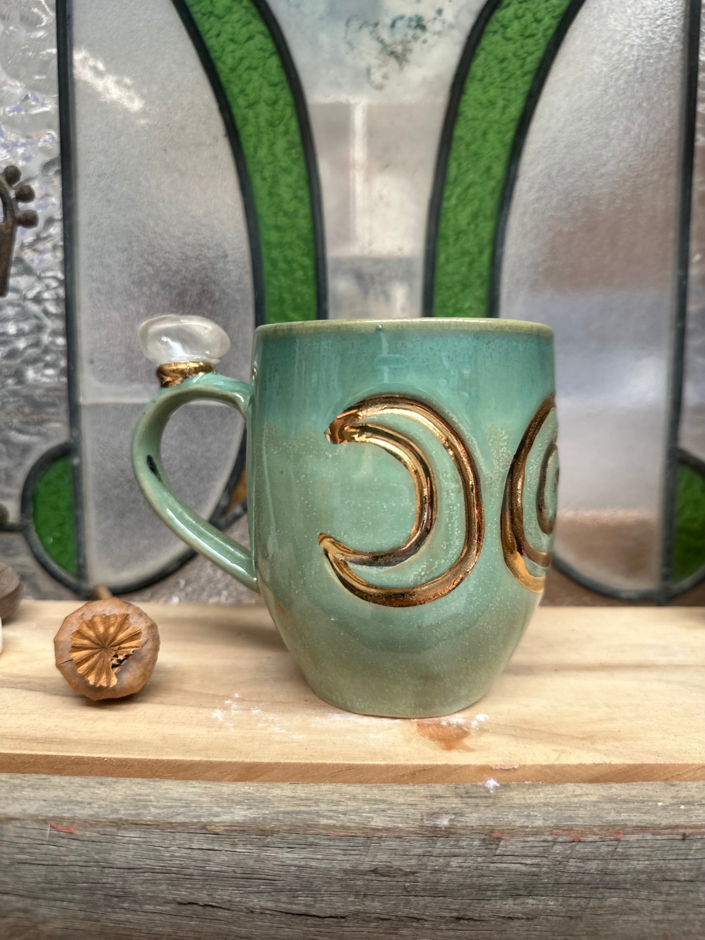 Triple Goddess Crystal Mug – Tumbled Clear Quartz