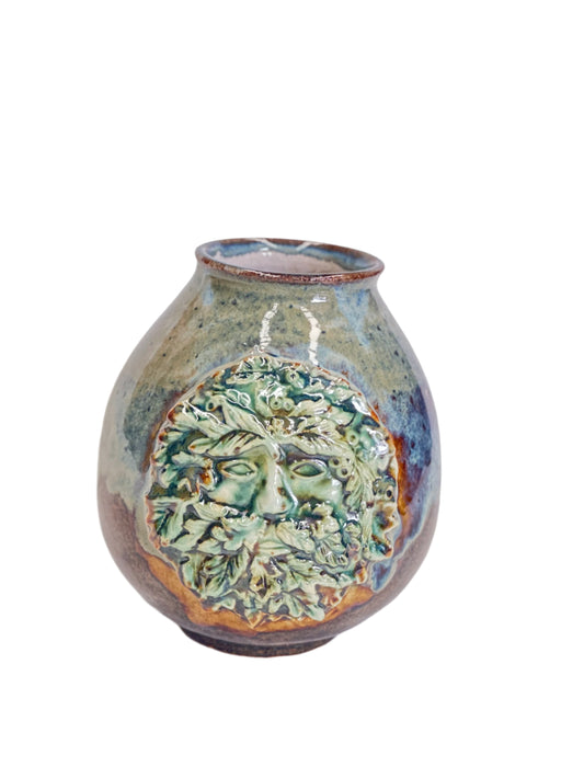 Green Man Vase