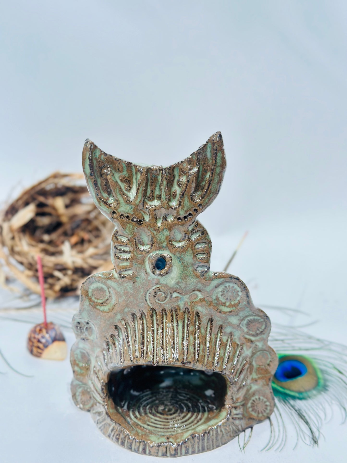 Deity incense holder