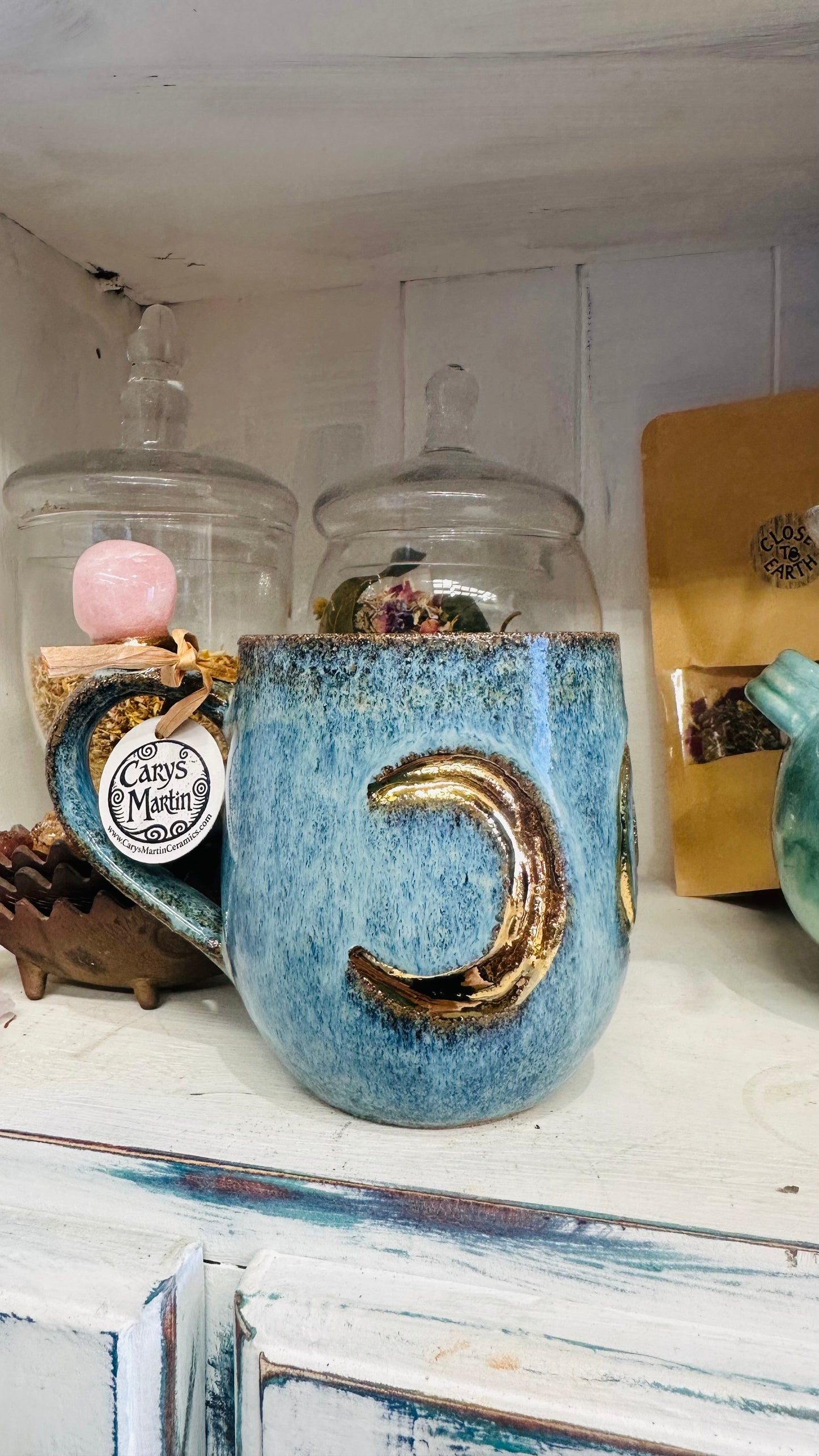 Rose Quartz Triple Goddess Crystal Mug