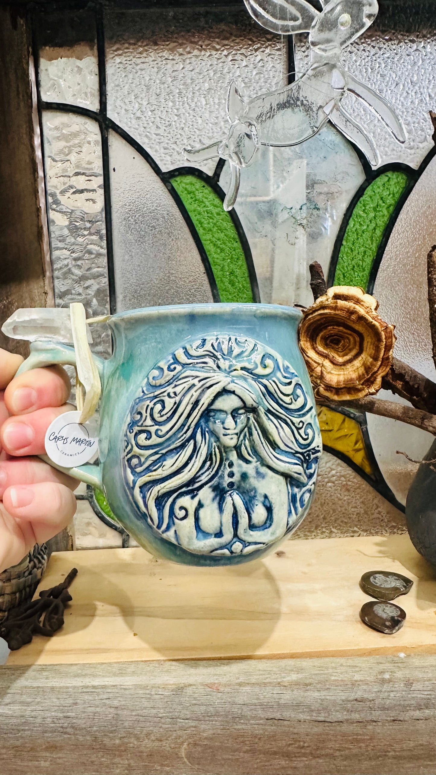 Ocean Goddess Quartz Crystal Mug